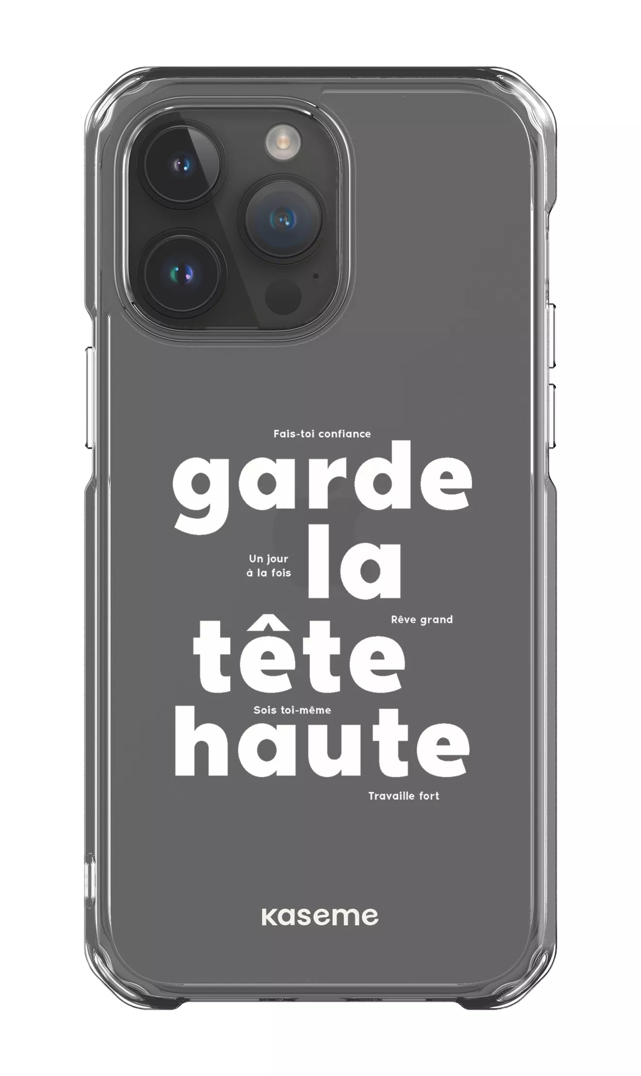 iPhone 14 Pro Max Clear Case État d'esprit Clear Case -