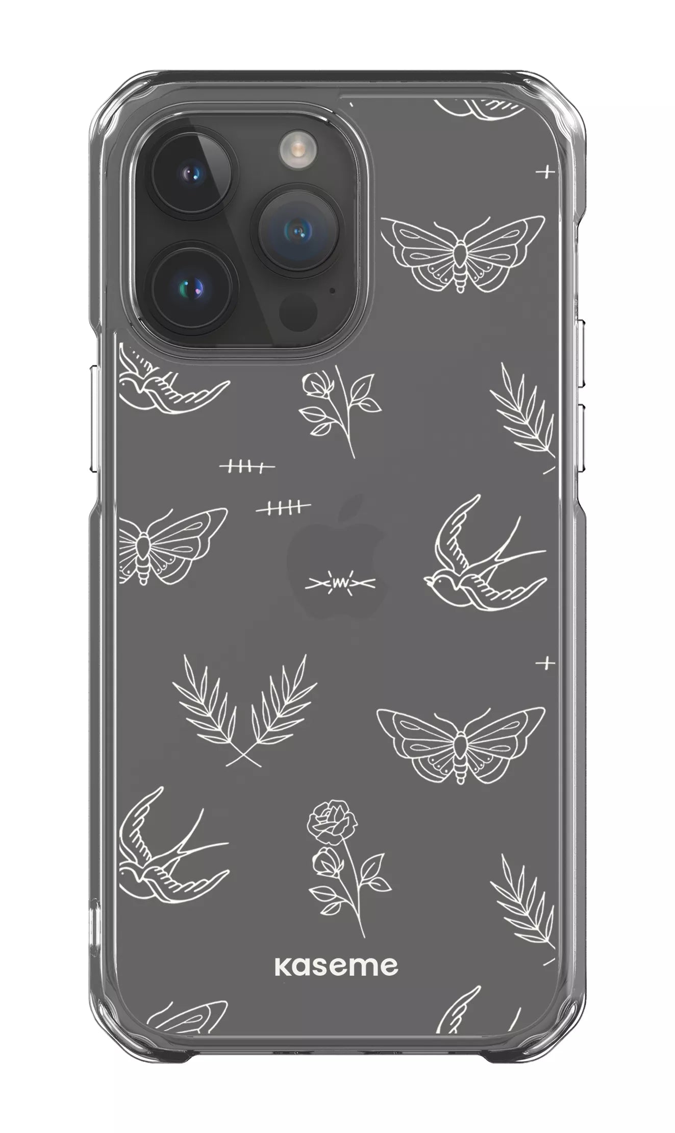 iPhone 14 Pro Max Clear Case Ink white Clear Case -