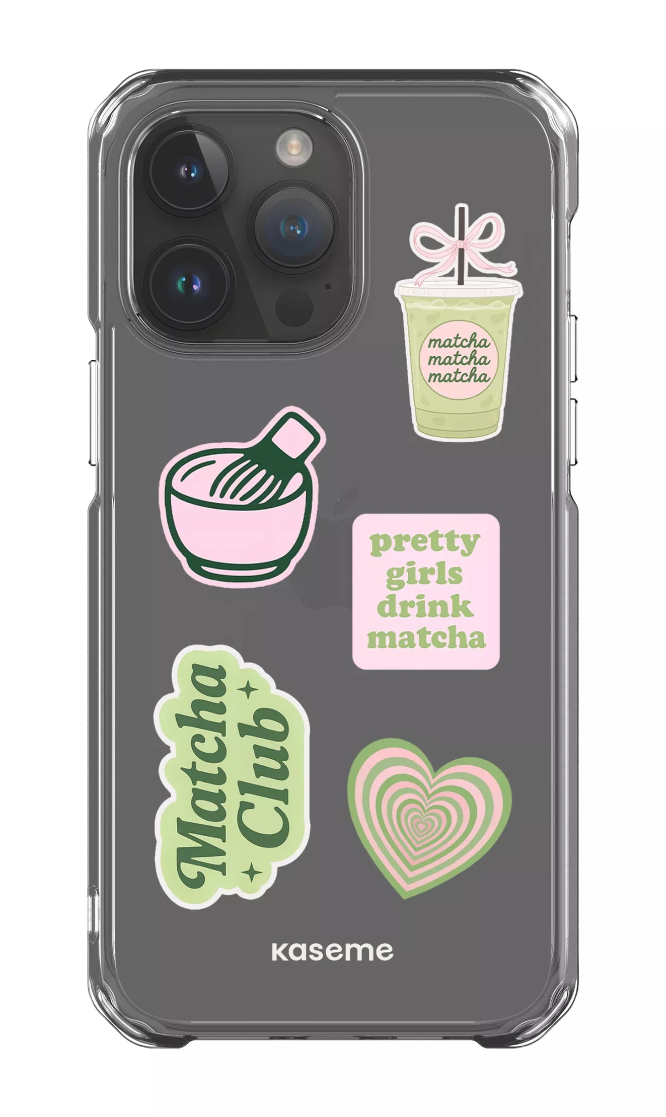 iPhone 14 Pro Max Clear Case Matcha Clear Case -