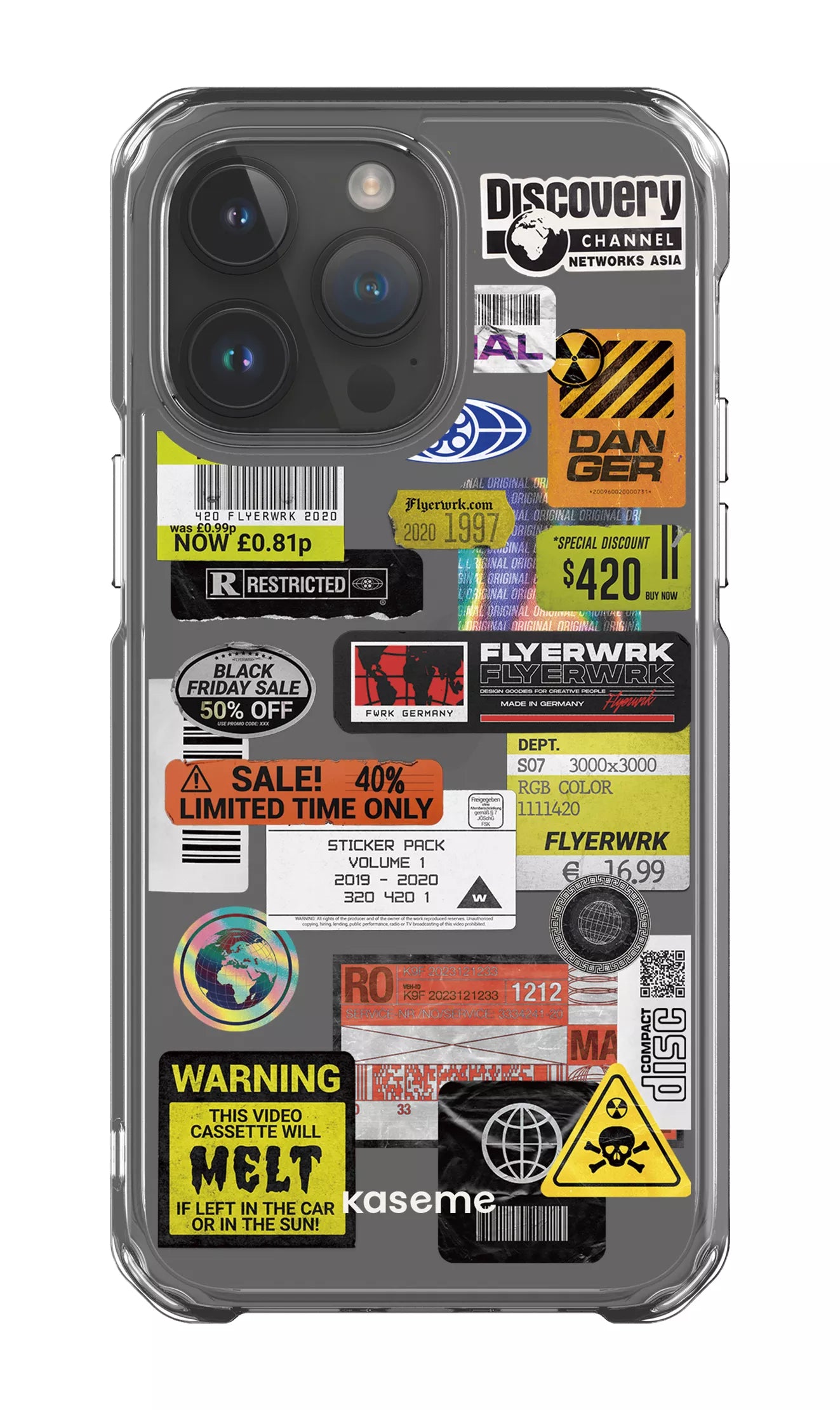 iPhone 14 Pro Max Clear Case Melt Clear Case -