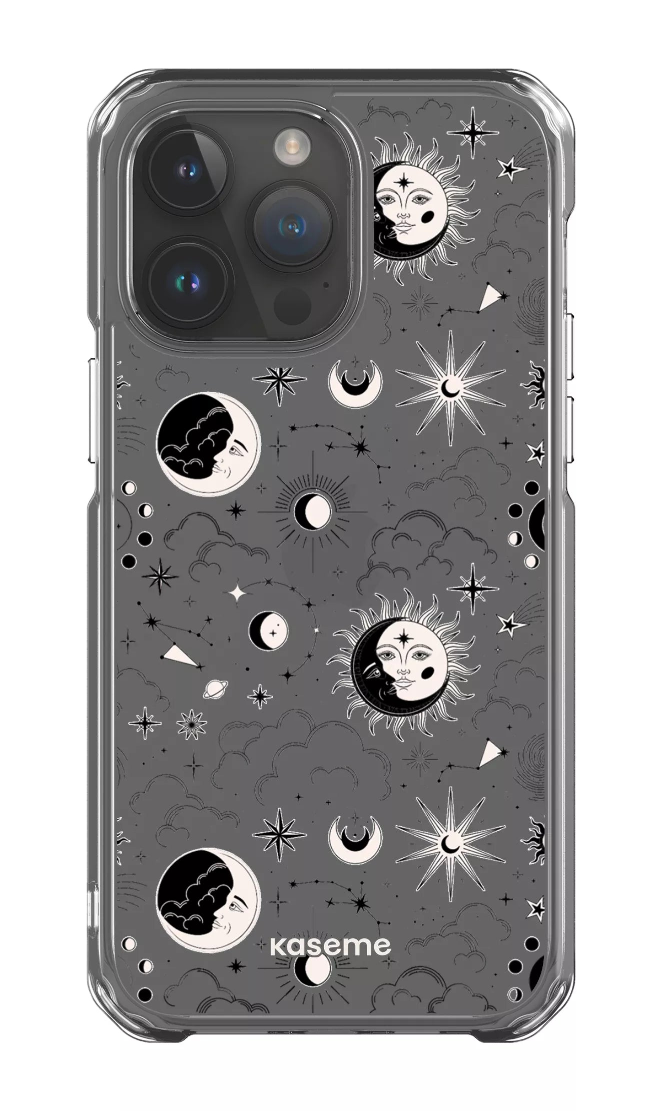 iPhone 14 Pro Max Clear Case Milky Way Black Clear Case -