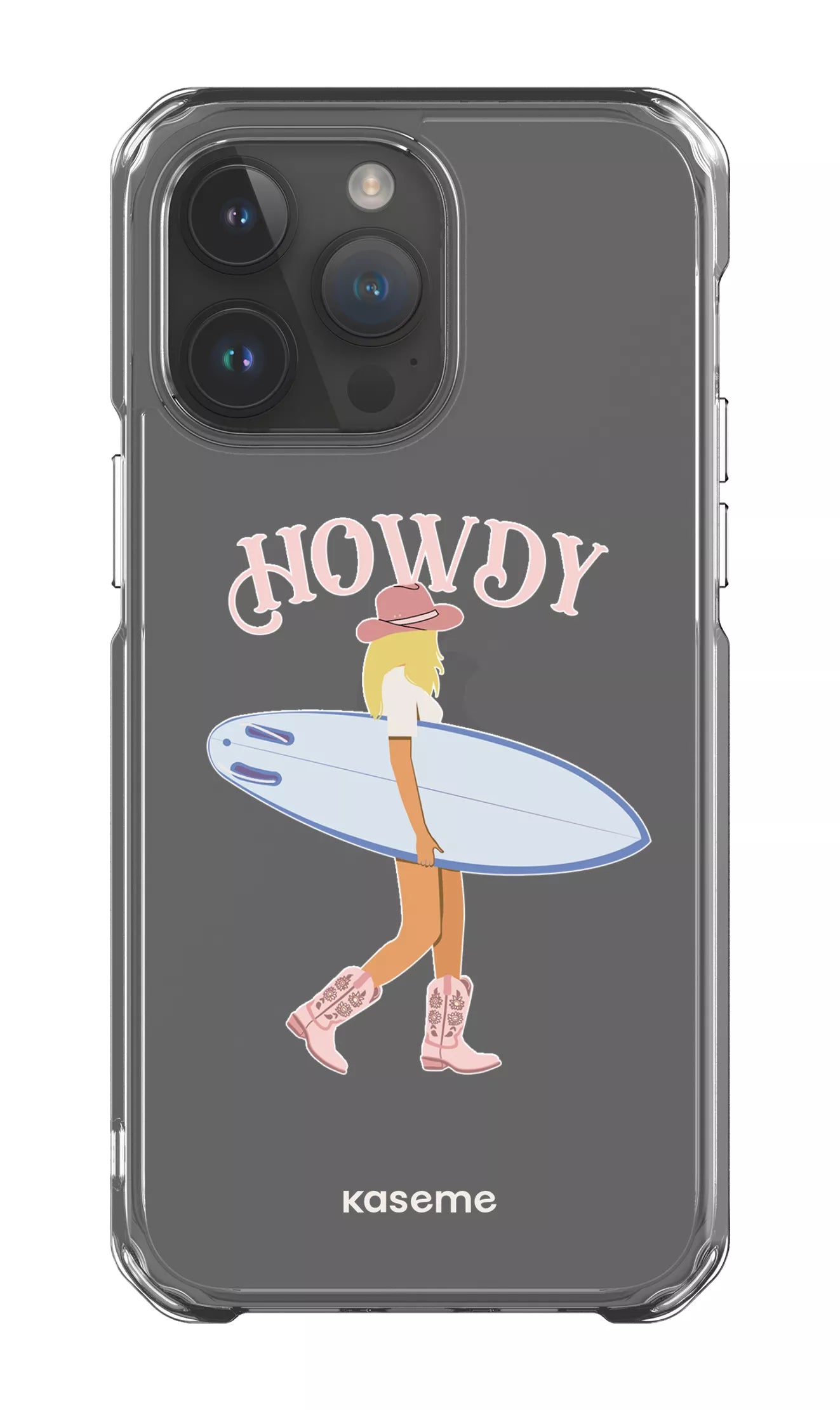 iPhone 14 Pro Max Clear Case Westsea Pink Clear Case -