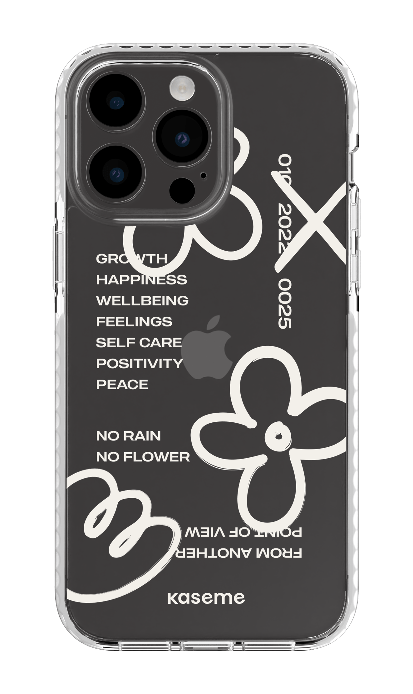iPhone 14 Pro Max Clear Case White Feelings white clear case -
