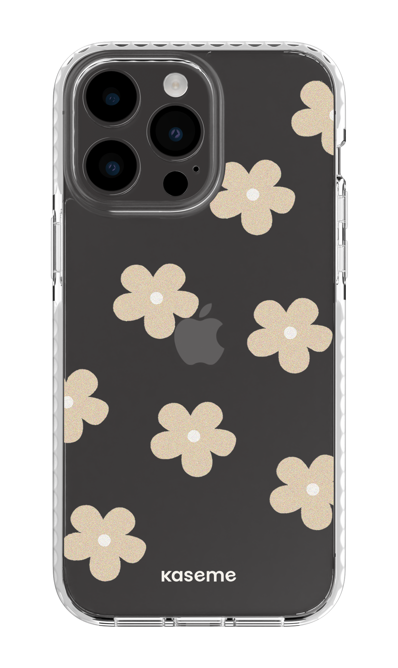 iPhone 14 Pro Max Clear Case White Woodstock Beige Clear Case -
