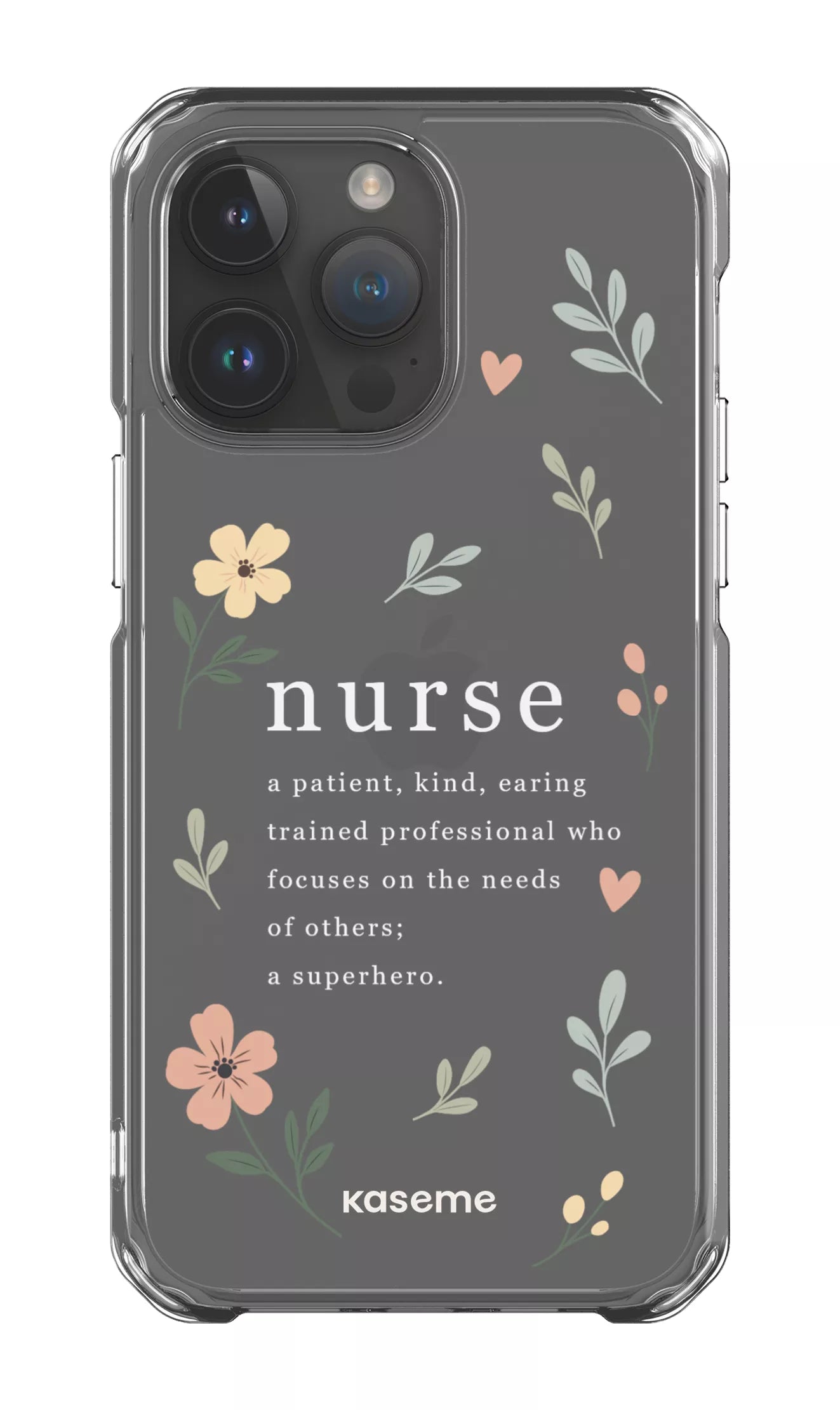 iPhone 14 Pro Max Clear Case With Heart Clear Case -