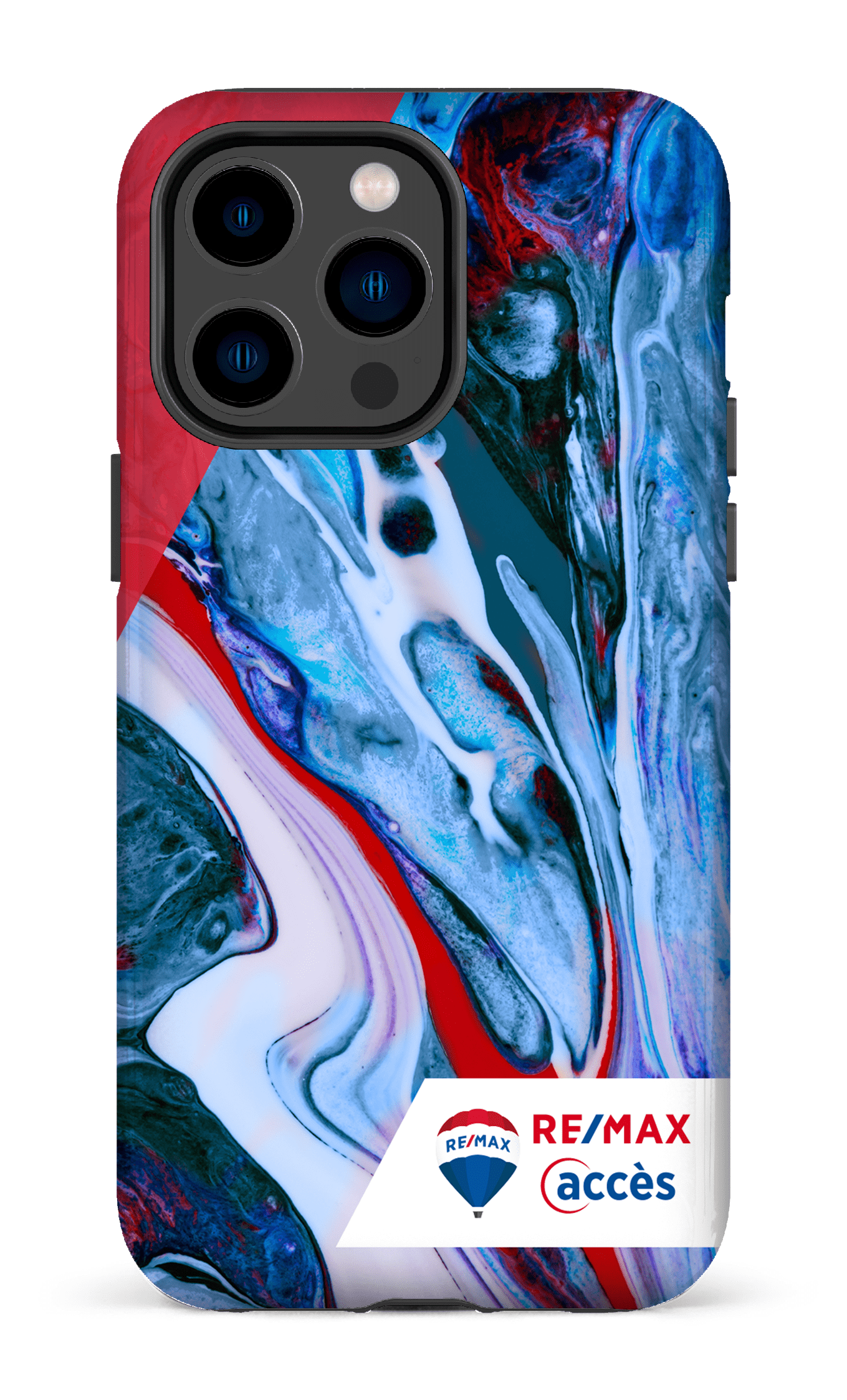 iPhone 14 Pro Max Tough Peinture marbrée claire -