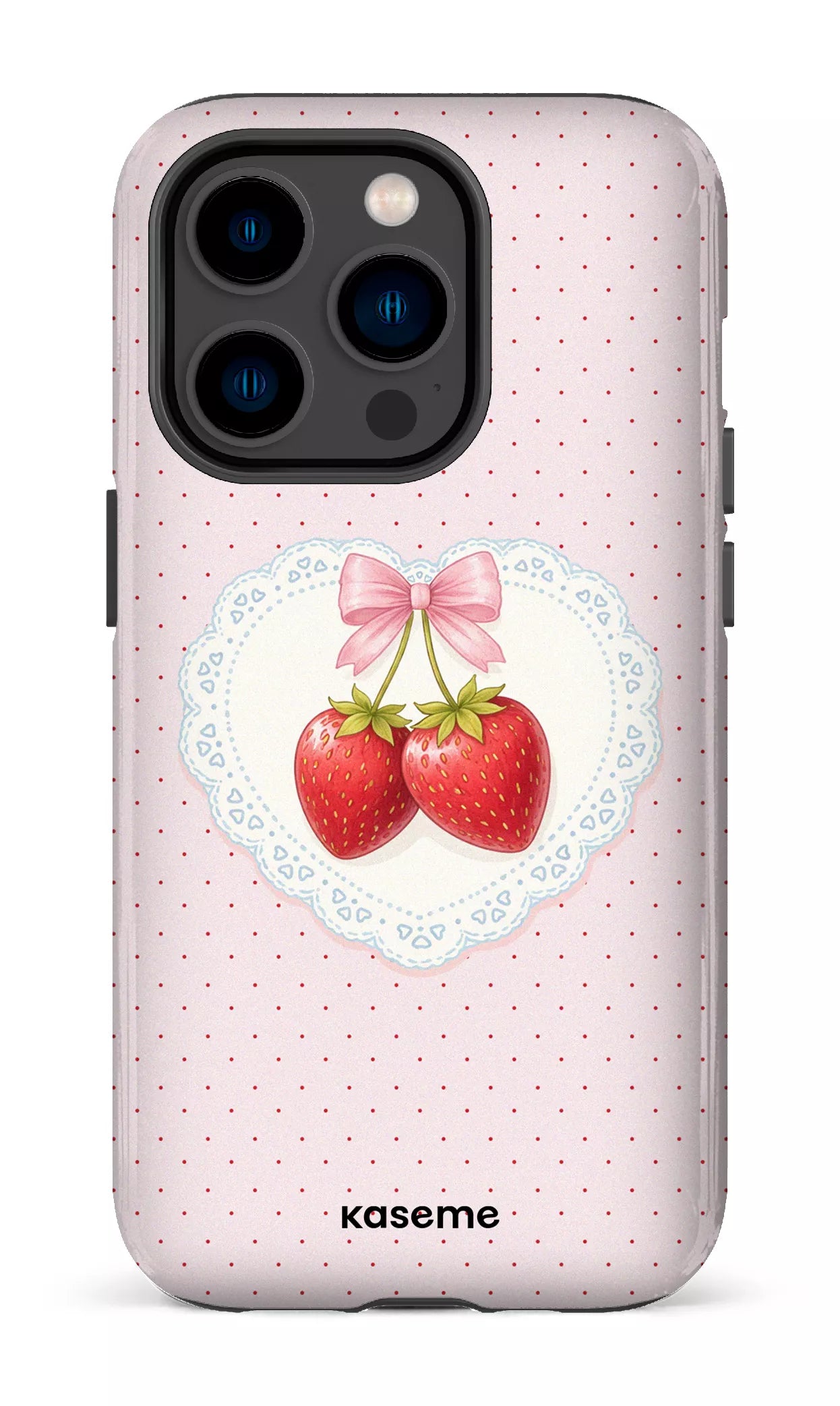 iPhone 14 Pro Tough Fresa Lace Pink -