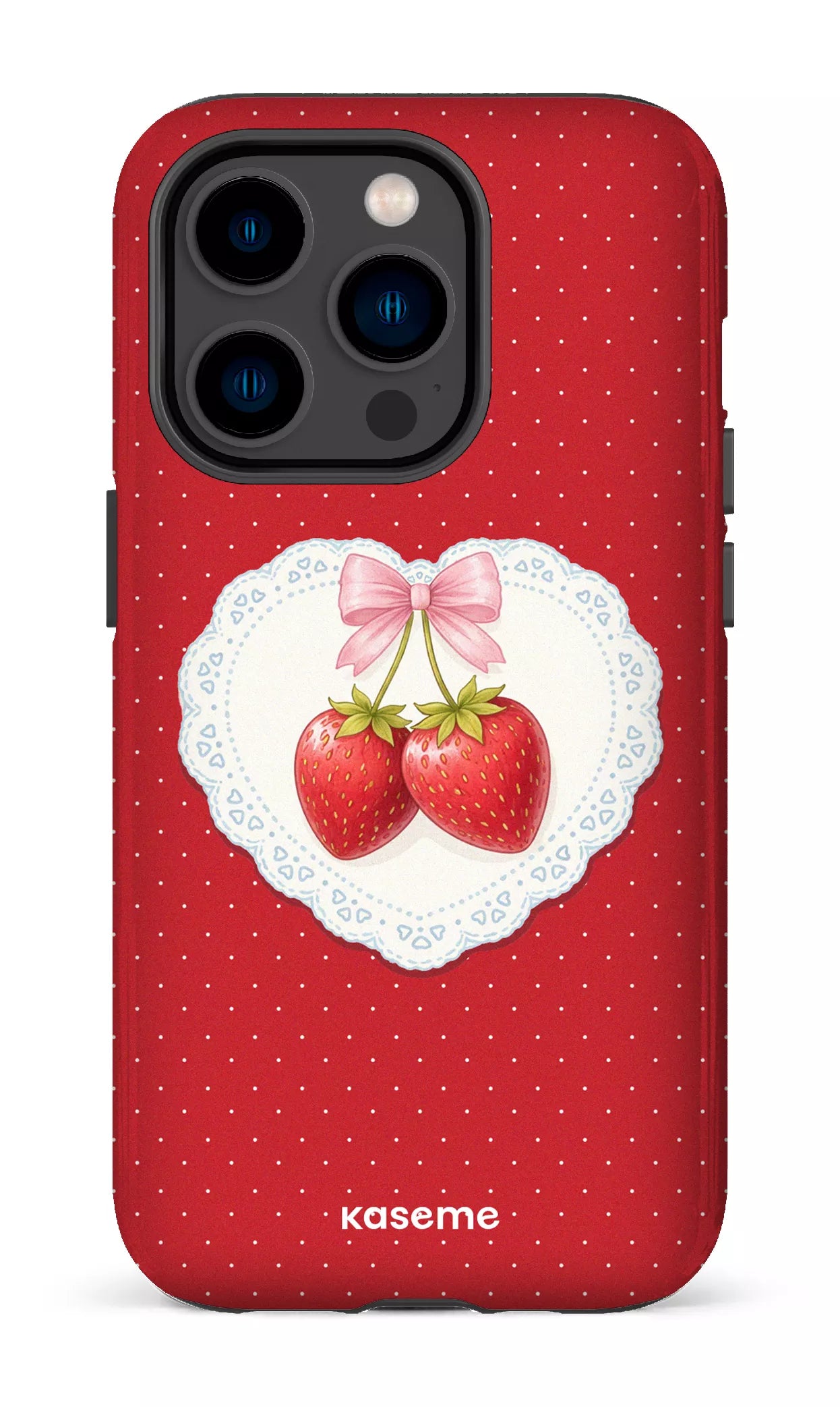 iPhone 14 Pro Tough Fresa Lace Red -