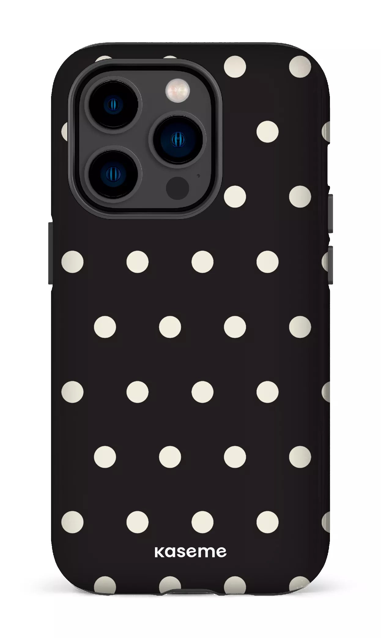 iPhone 14 Pro Tough Polka Black -