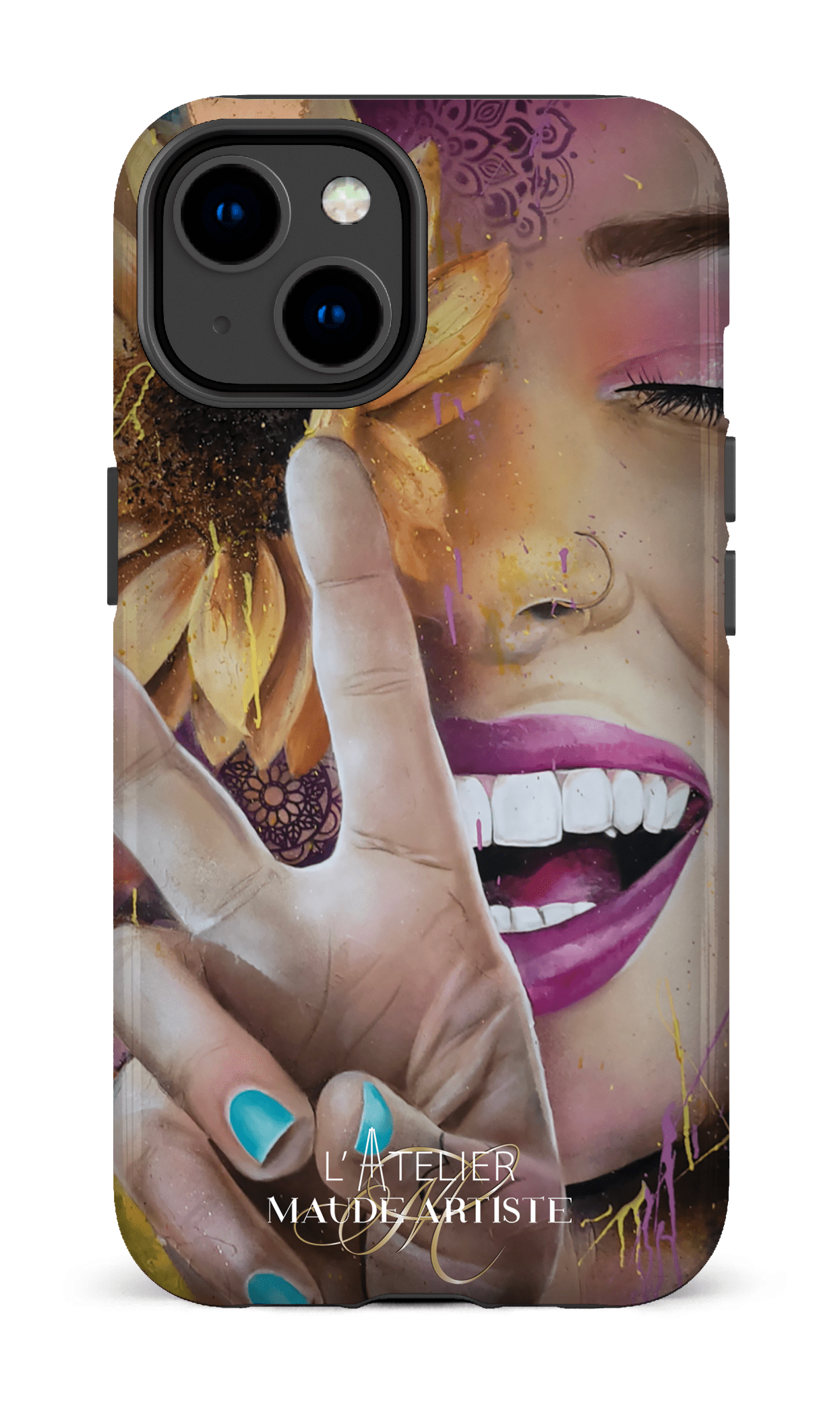 iPhone 14 Tough Gloss Around Peace by Maude -