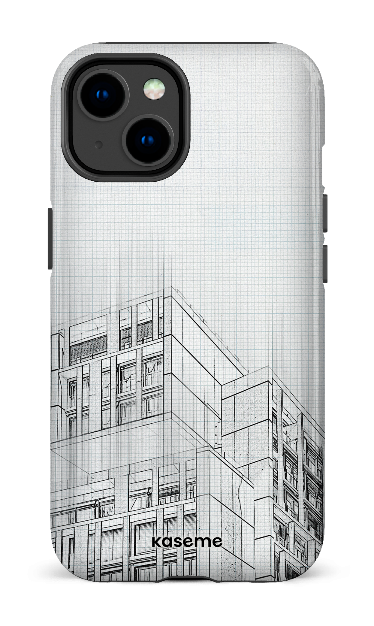 iPhone 14 Tough Gloss Blueprint -