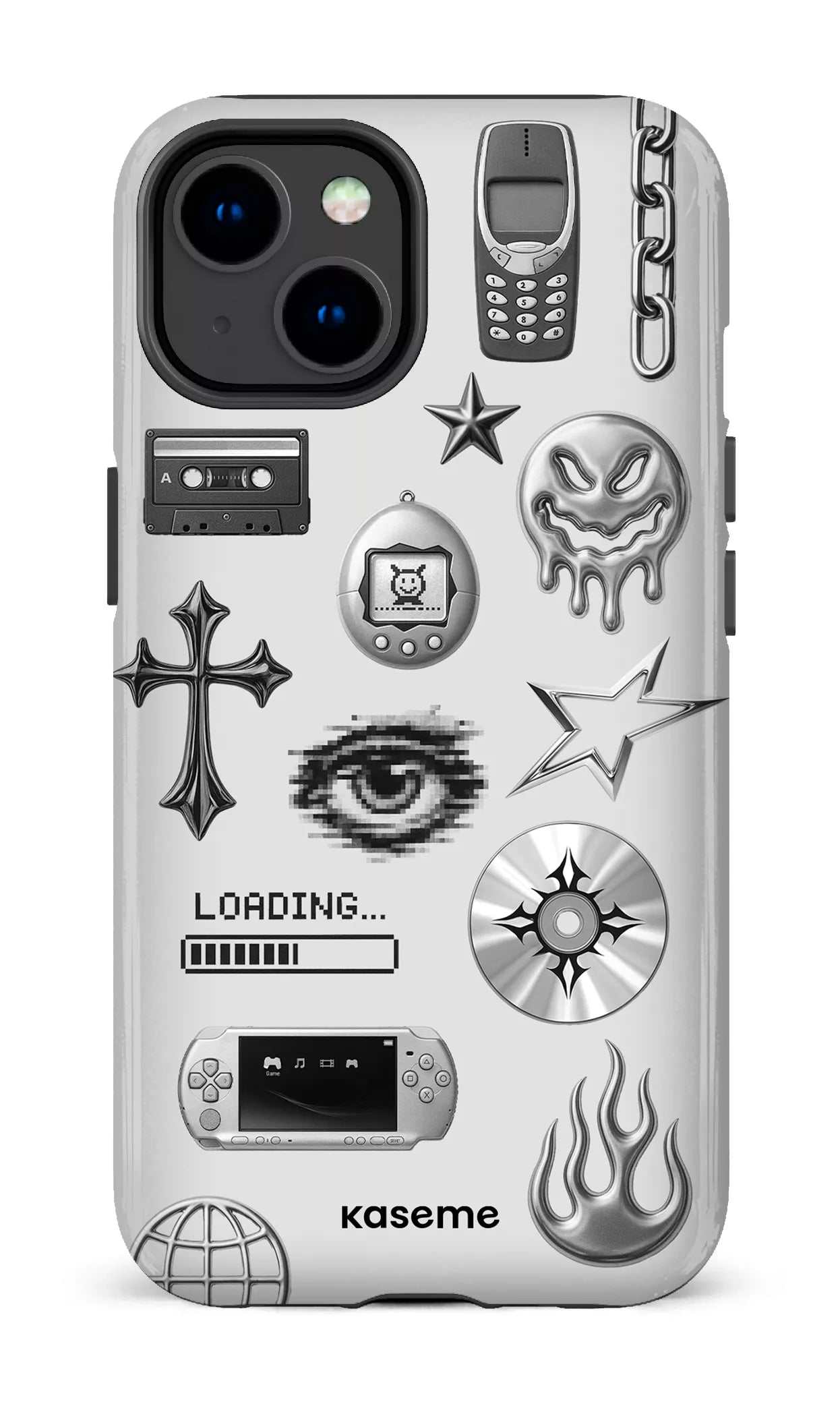 iPhone 14 Tough Gloss Chrome -