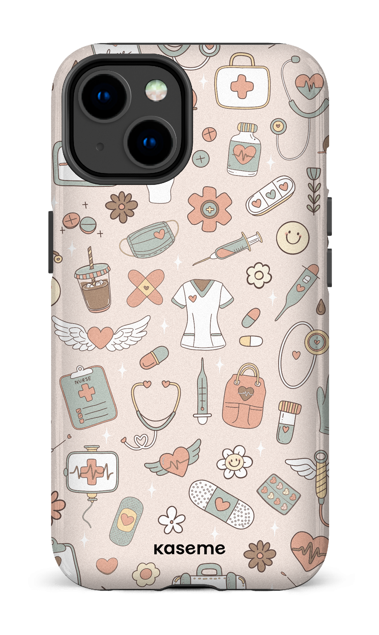 iPhone 14 Tough Gloss Code Beige -