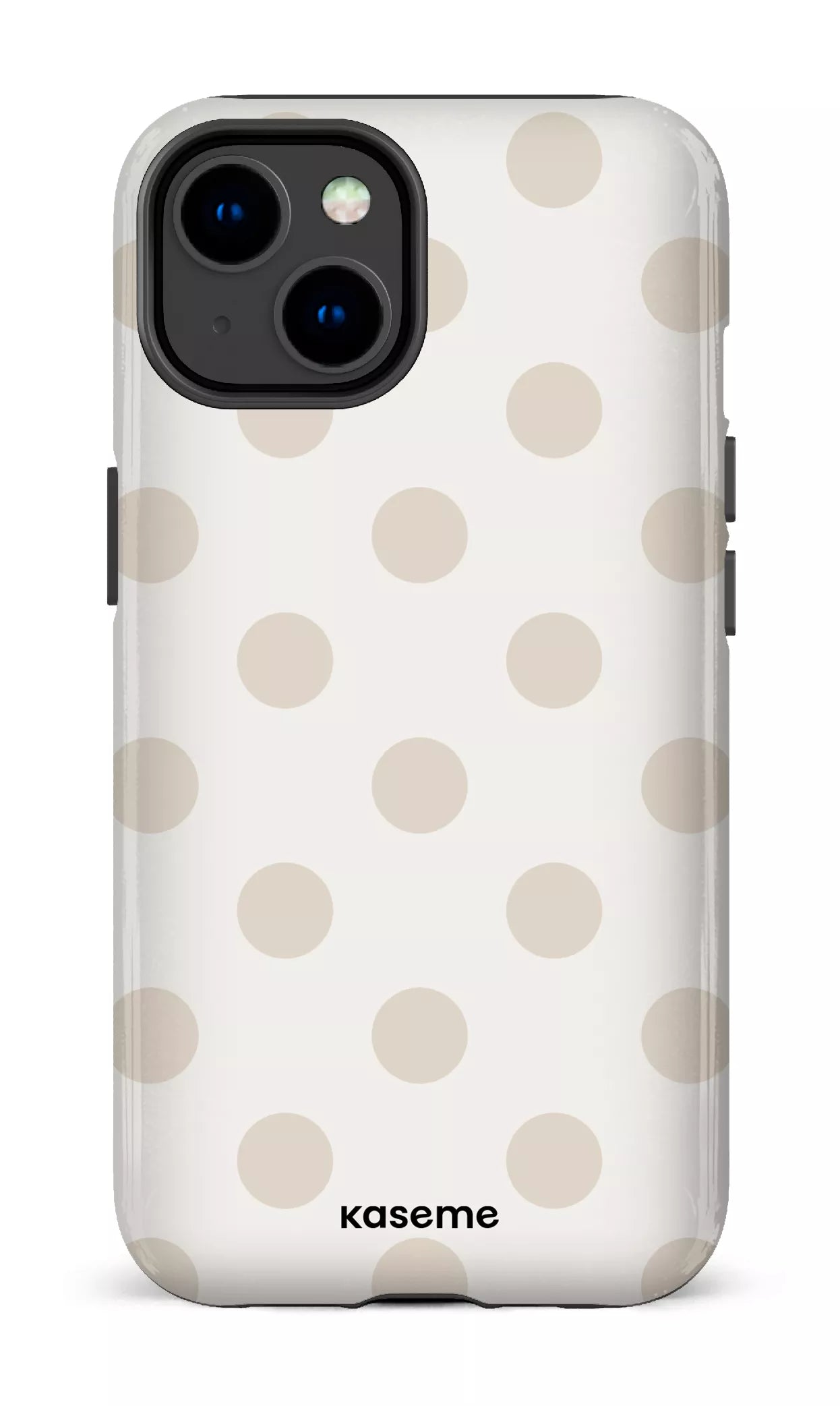 iPhone 14 Tough Gloss Couture Beige & White -