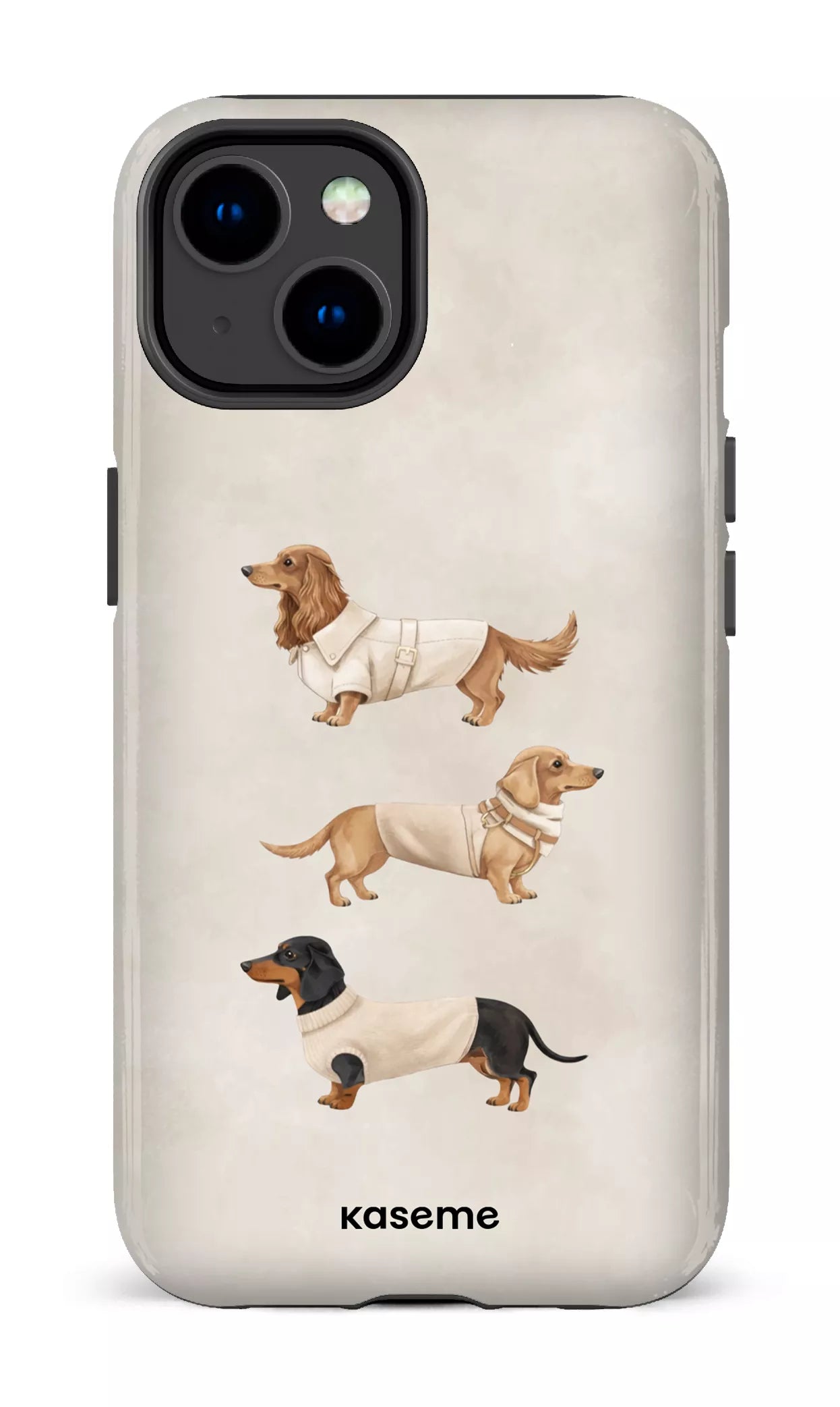 iPhone 14 Tough Gloss Doxies Club Beige -