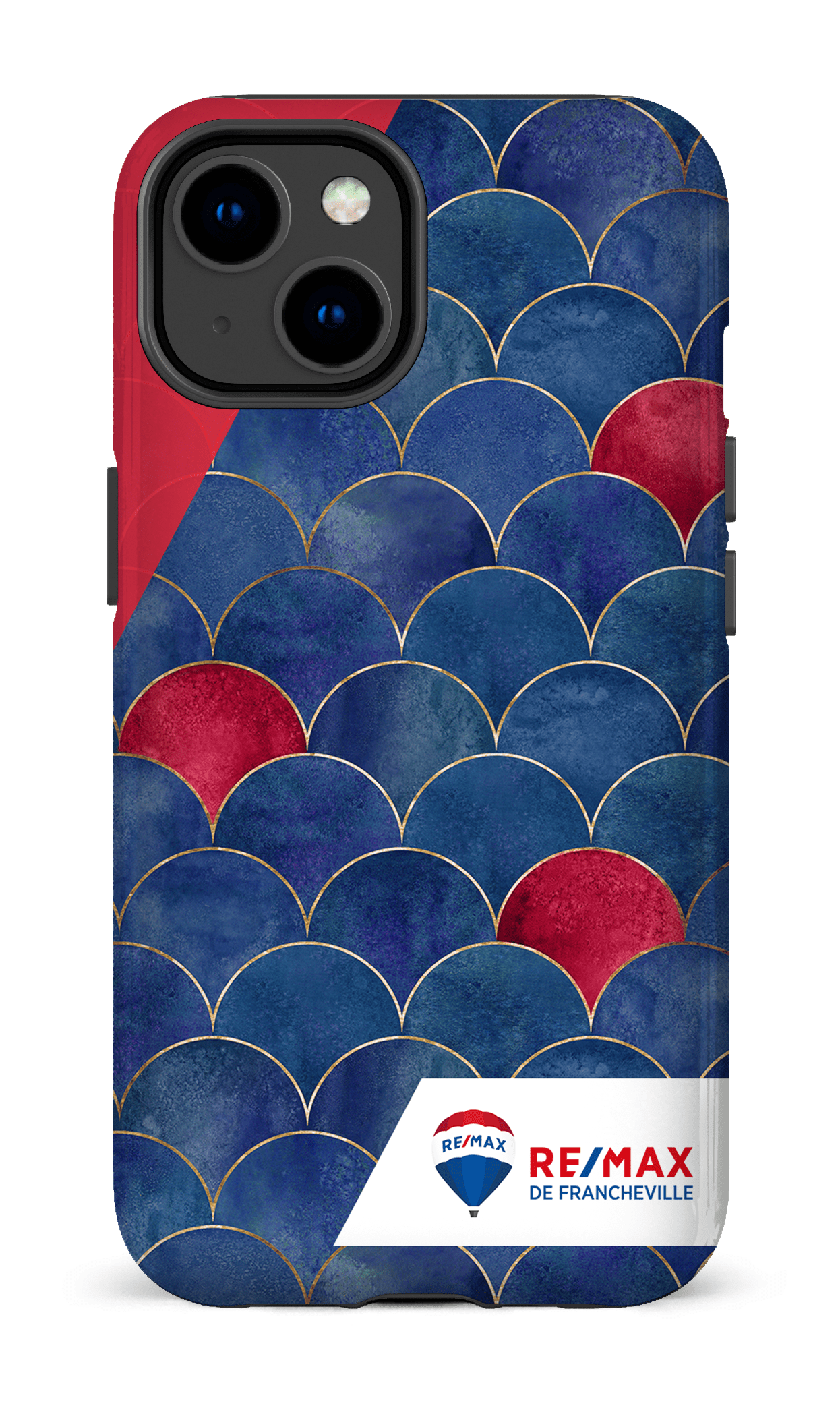 iPhone 14 Tough Gloss Écailles bicolores de Francheville -