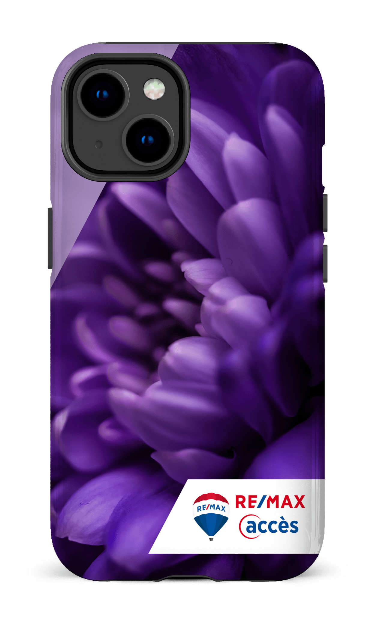 iPhone 14 Tough Gloss Fleur gros plan -