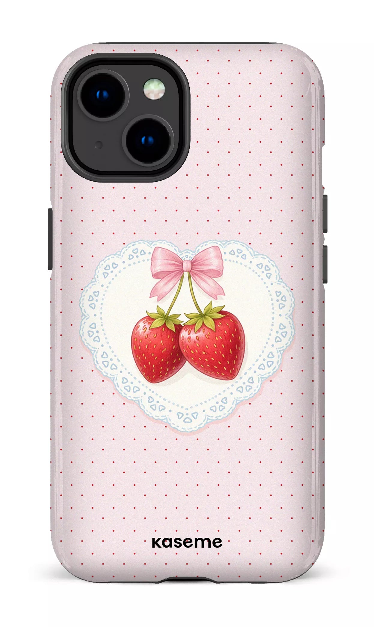 iPhone 14 Tough Gloss Fresa Lace Pink -