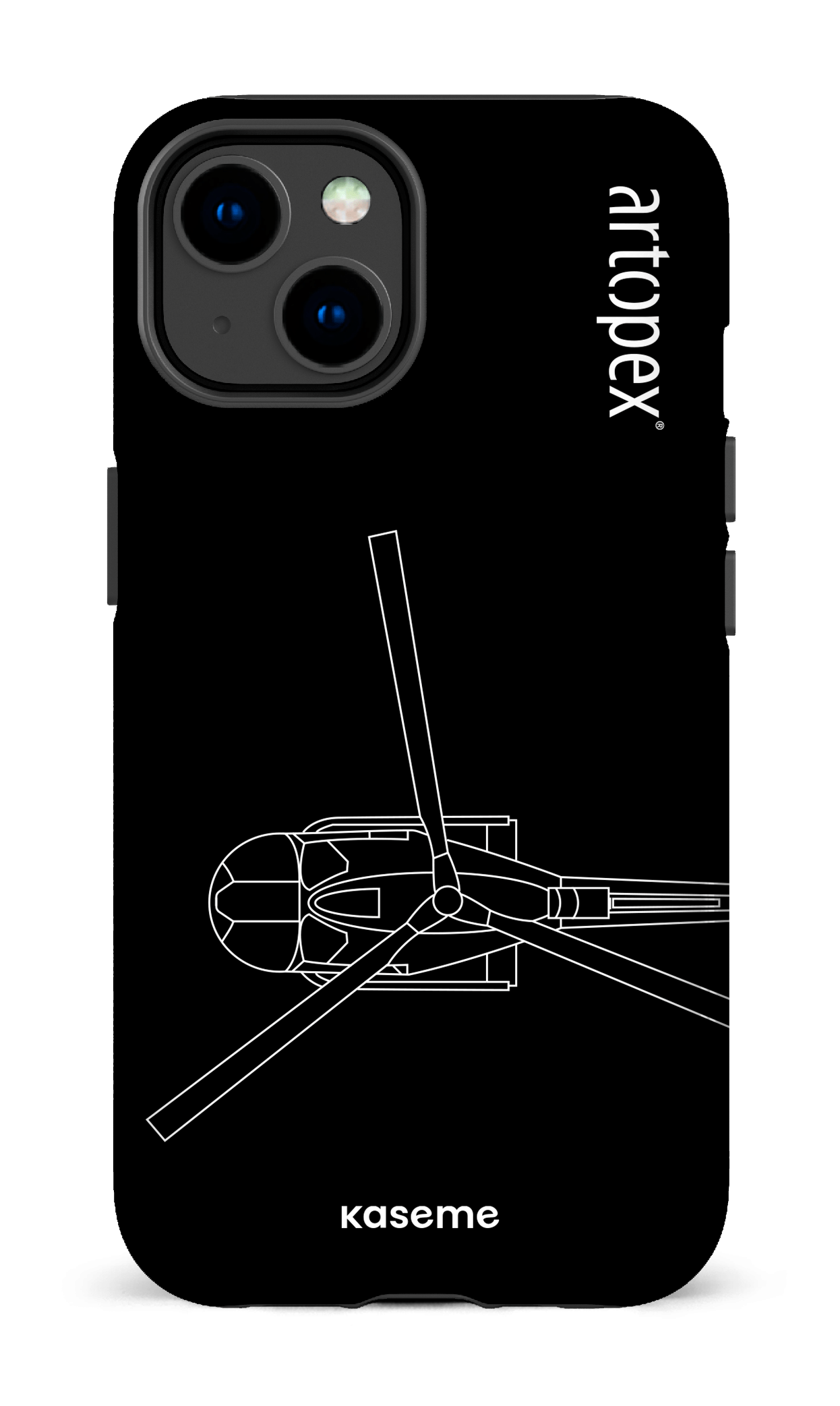 iPhone 14 Tough Gloss L'hélico par Artopex -