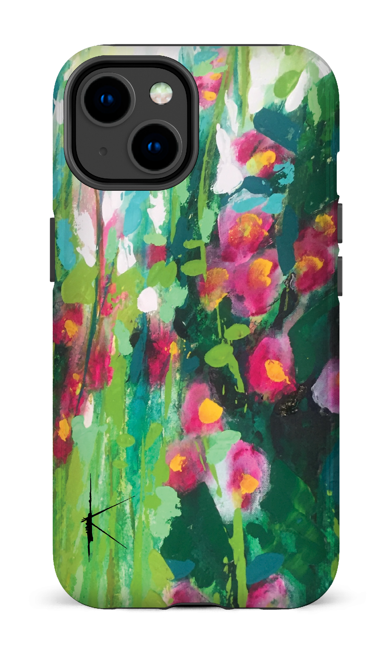 iPhone 14 Tough Gloss La Rose Trémière par Kristine Girard -