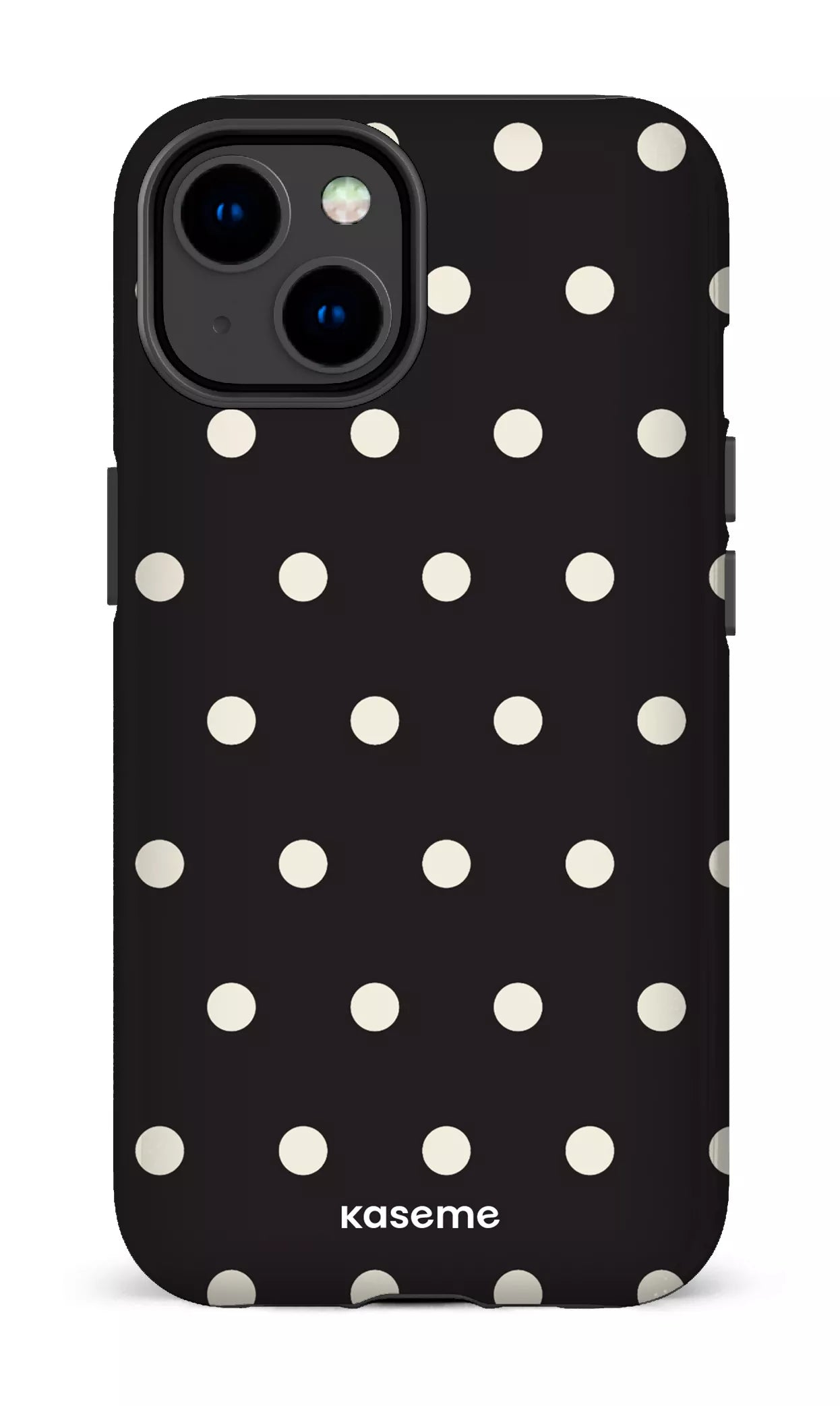 iPhone 14 Tough Gloss Polka Black -