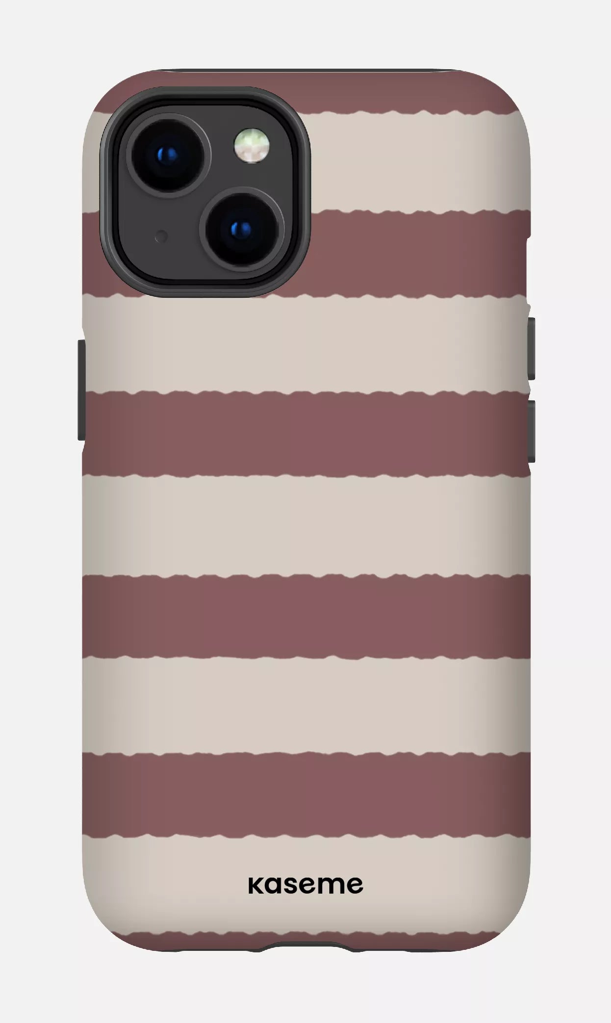 iPhone 14 Tough Matte Aligned Brown -