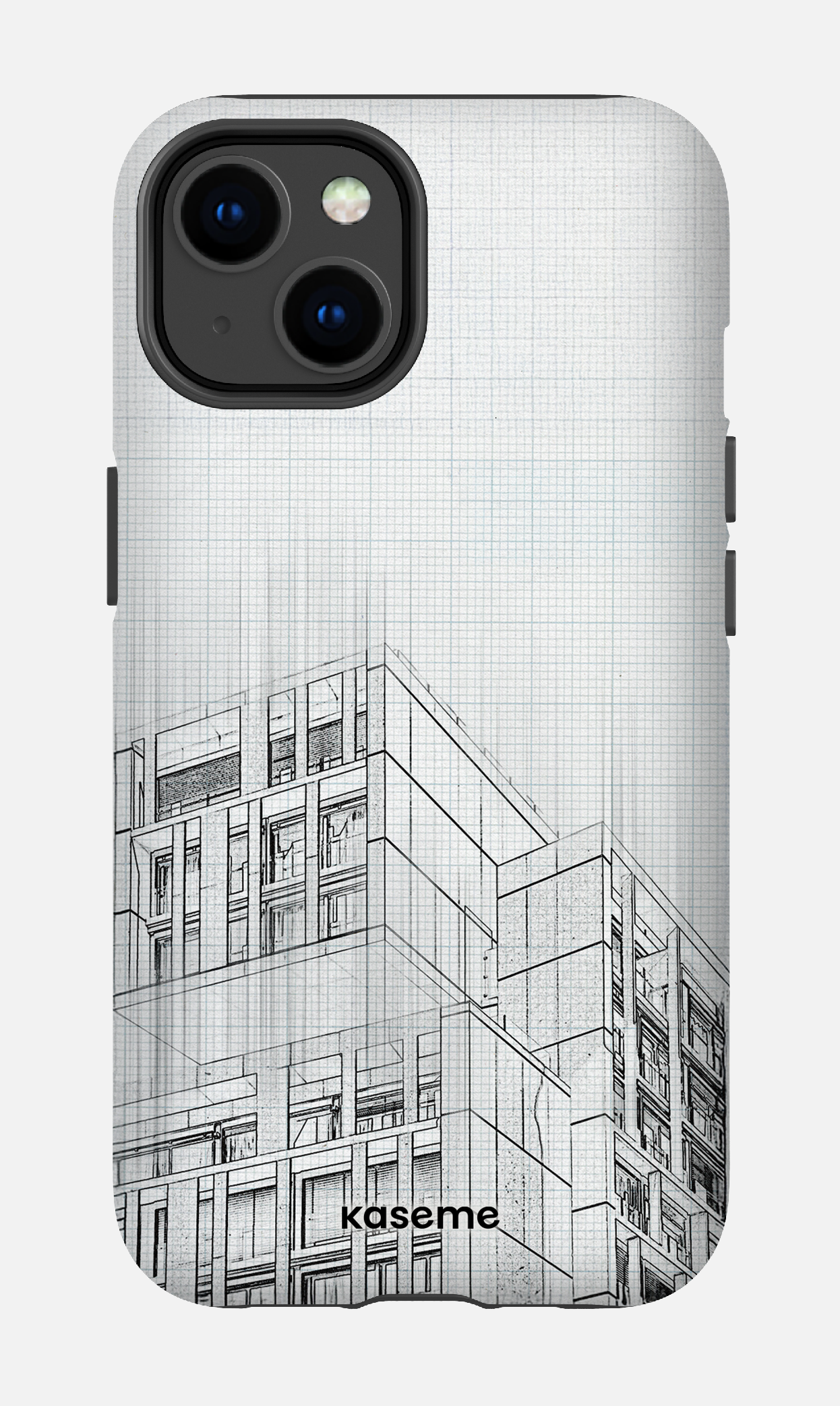 iPhone 14 Tough Matte Blueprint -