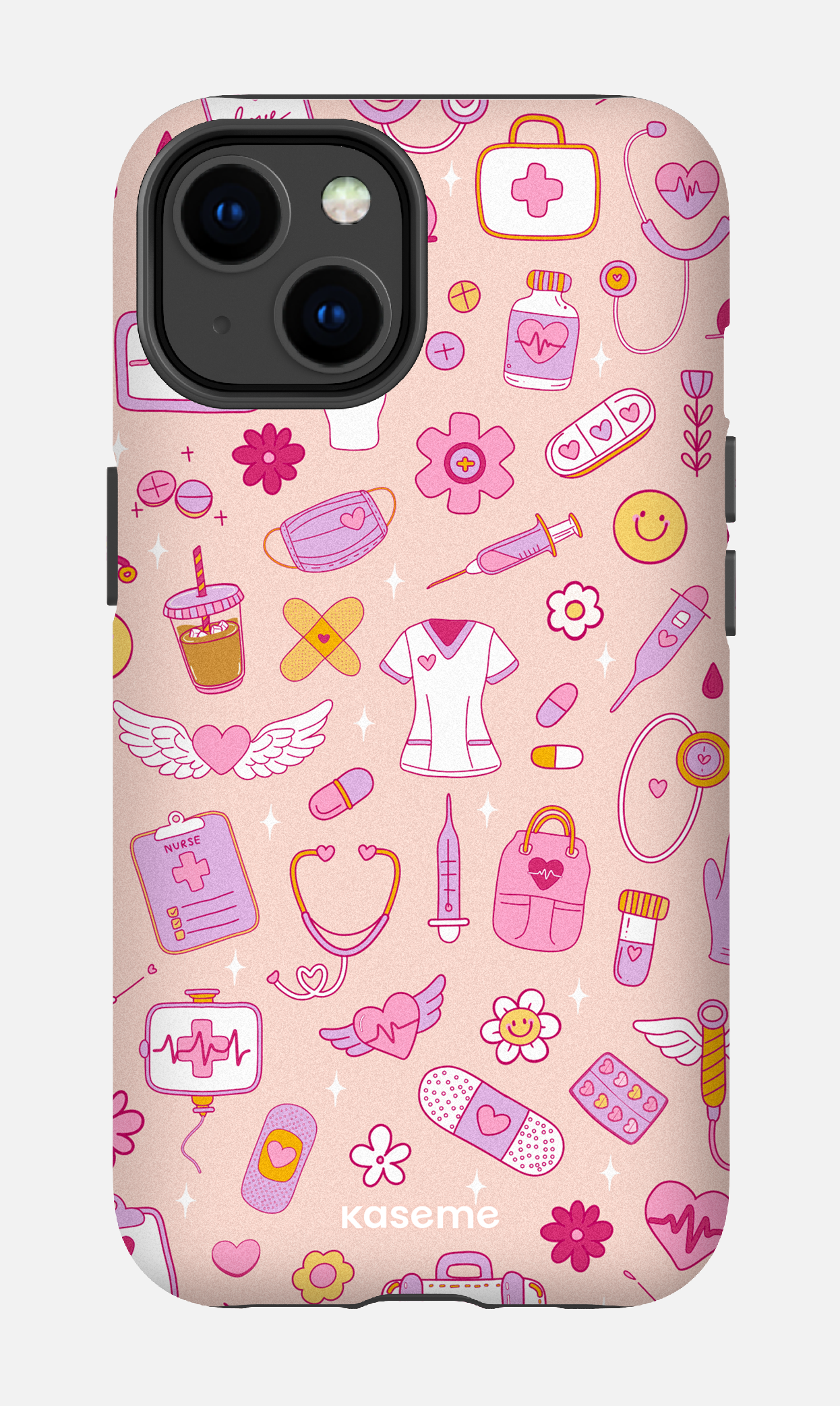 iPhone 14 Tough Matte Code Pink -
