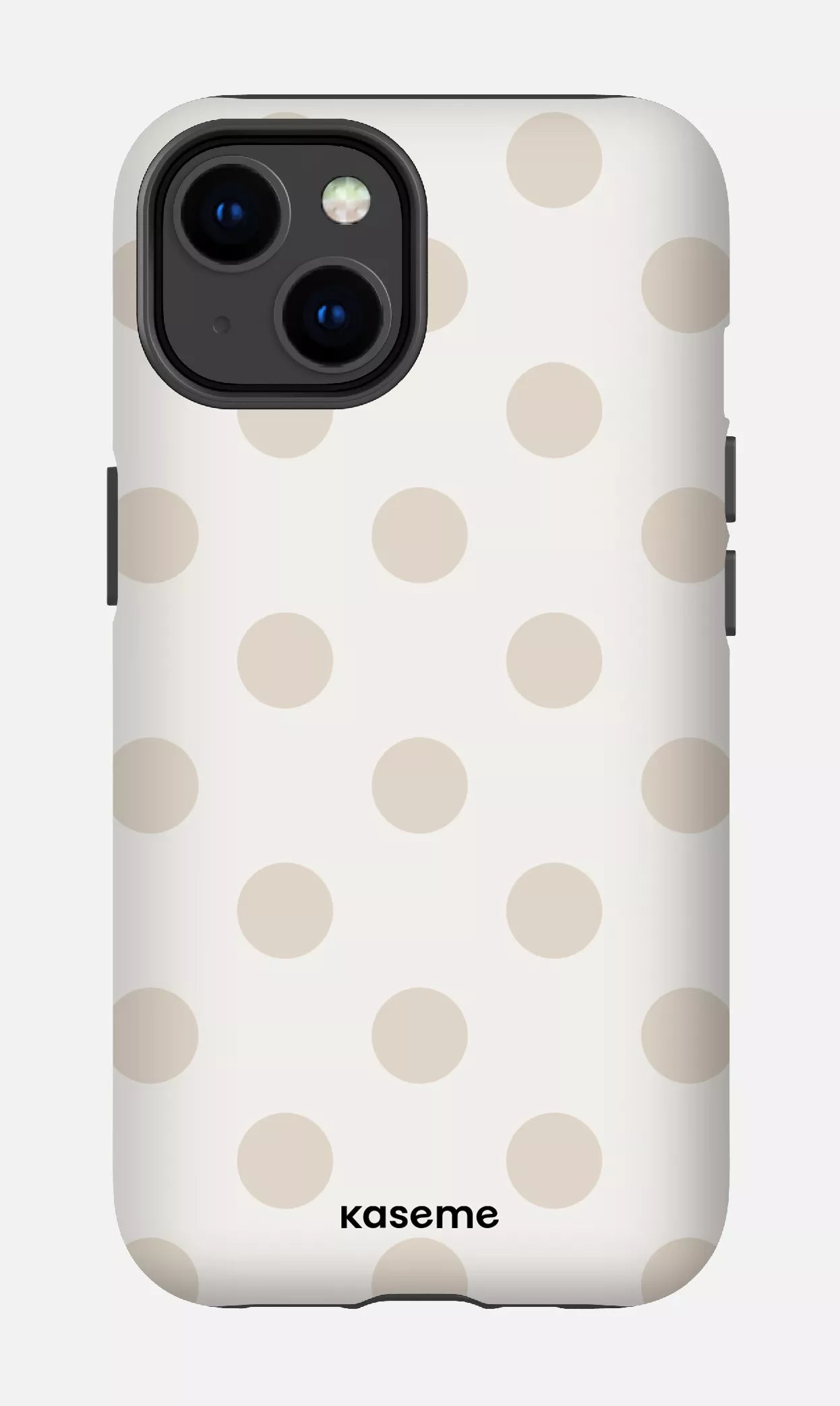iPhone 14 Tough Matte Couture Beige & White -