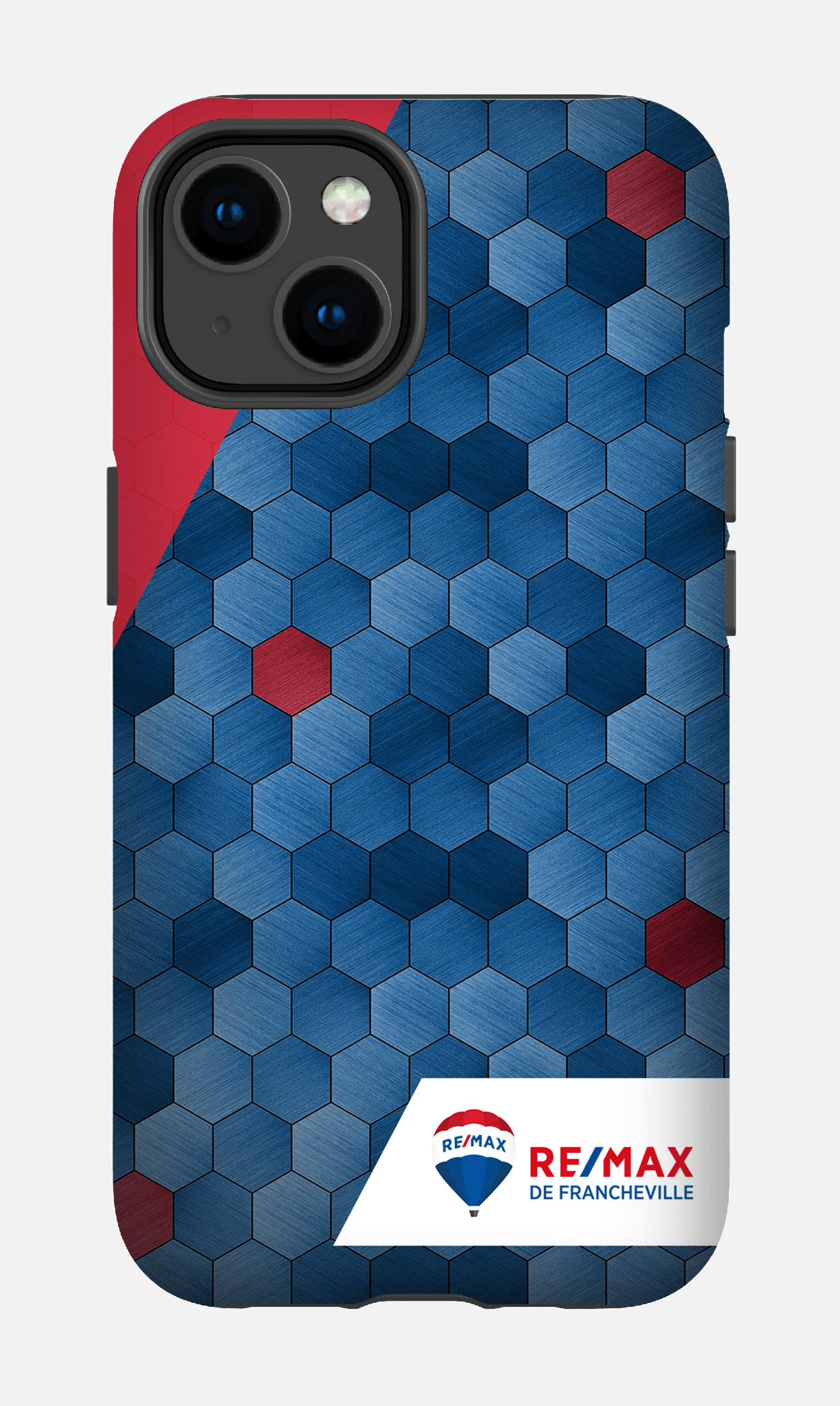 iPhone 14 Tough Matte Exagones texturés de Francheville -