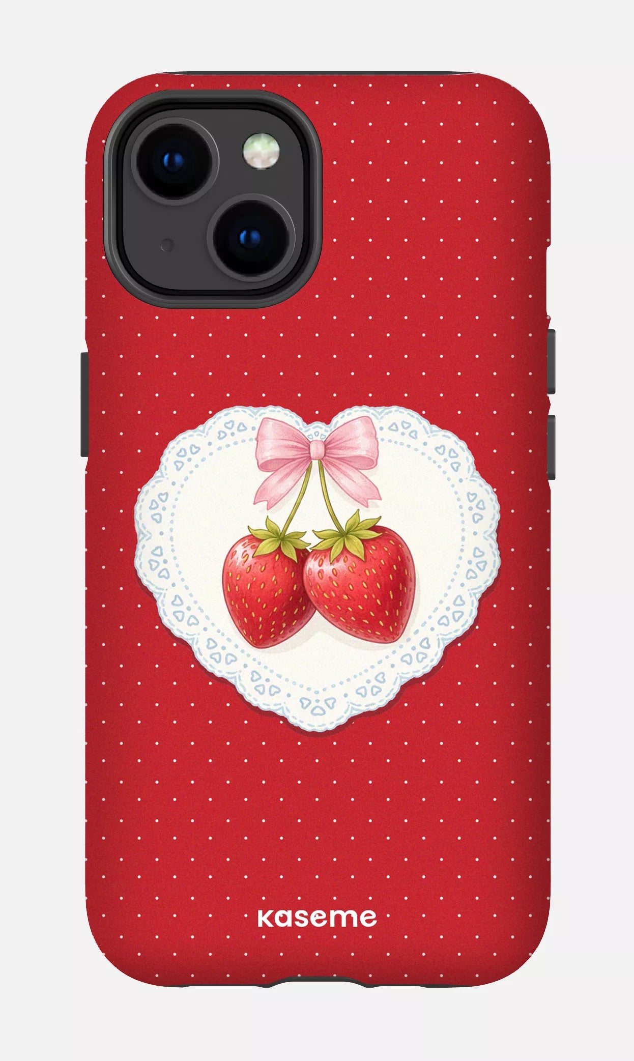 iPhone 14 Tough Matte Fresa Lace Red -
