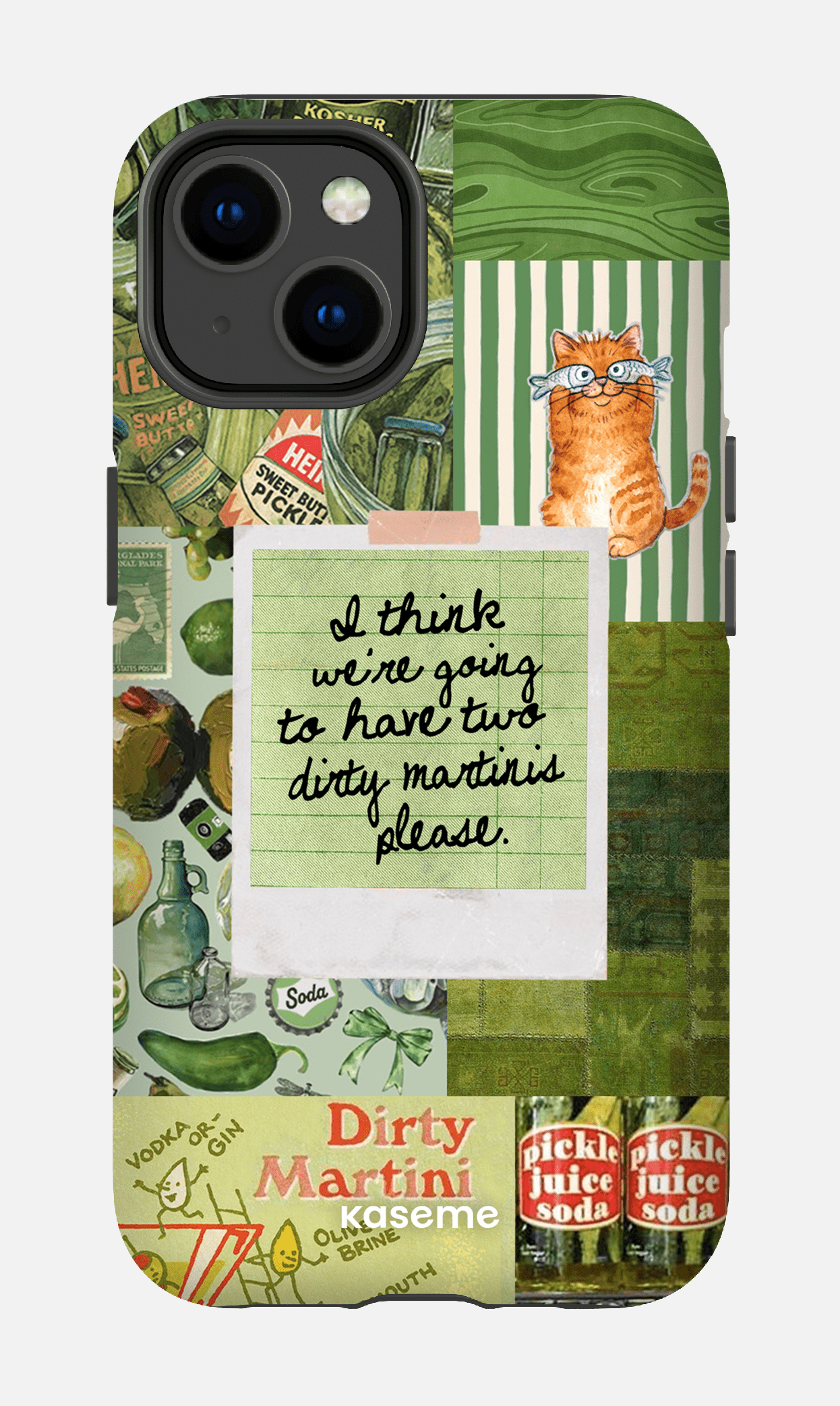 iPhone 14 Tough Matte Green Hour -