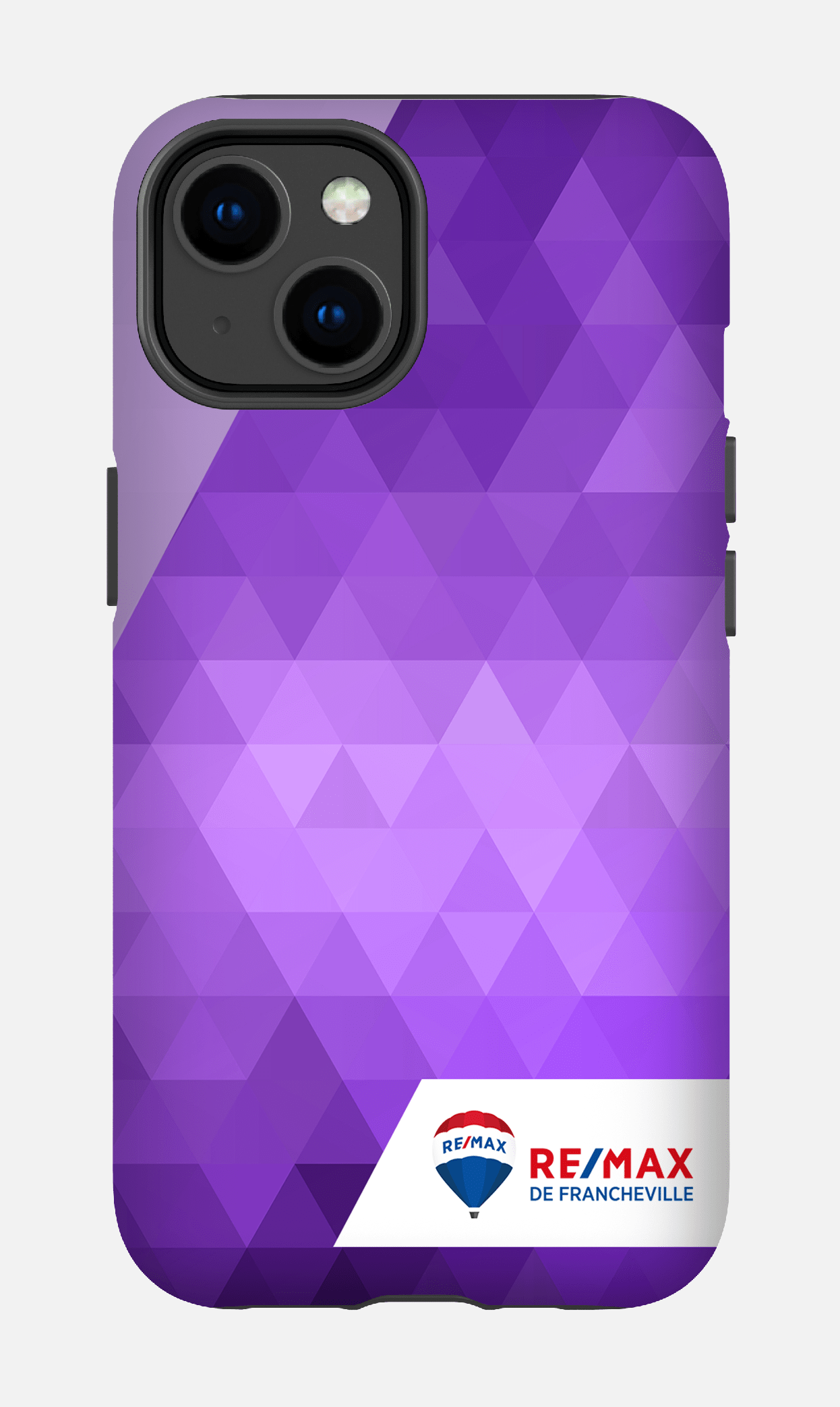 iPhone 14 Tough Matte Motif Triangle de Francheville -