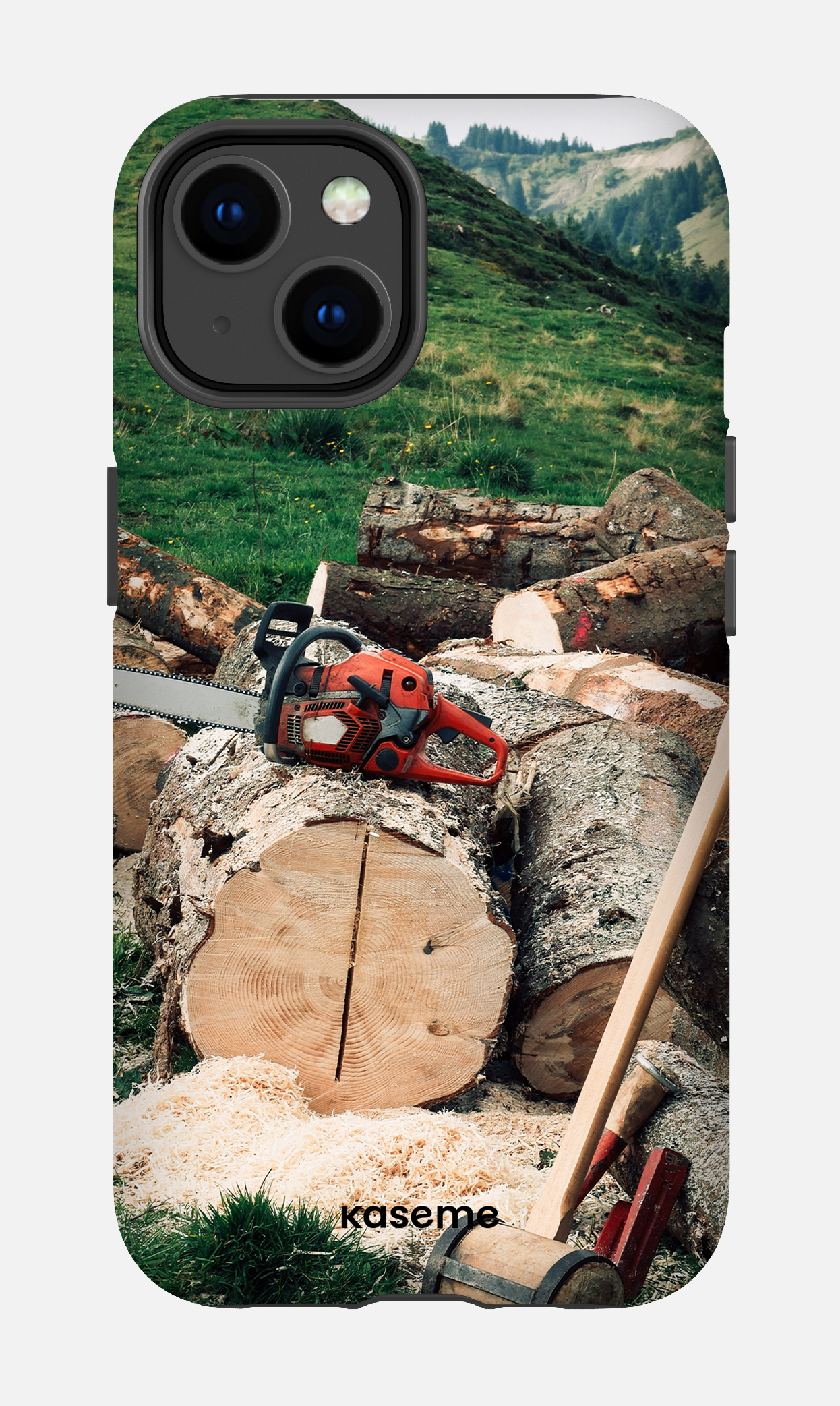 iPhone 14 Tough Matte Timber Cut -