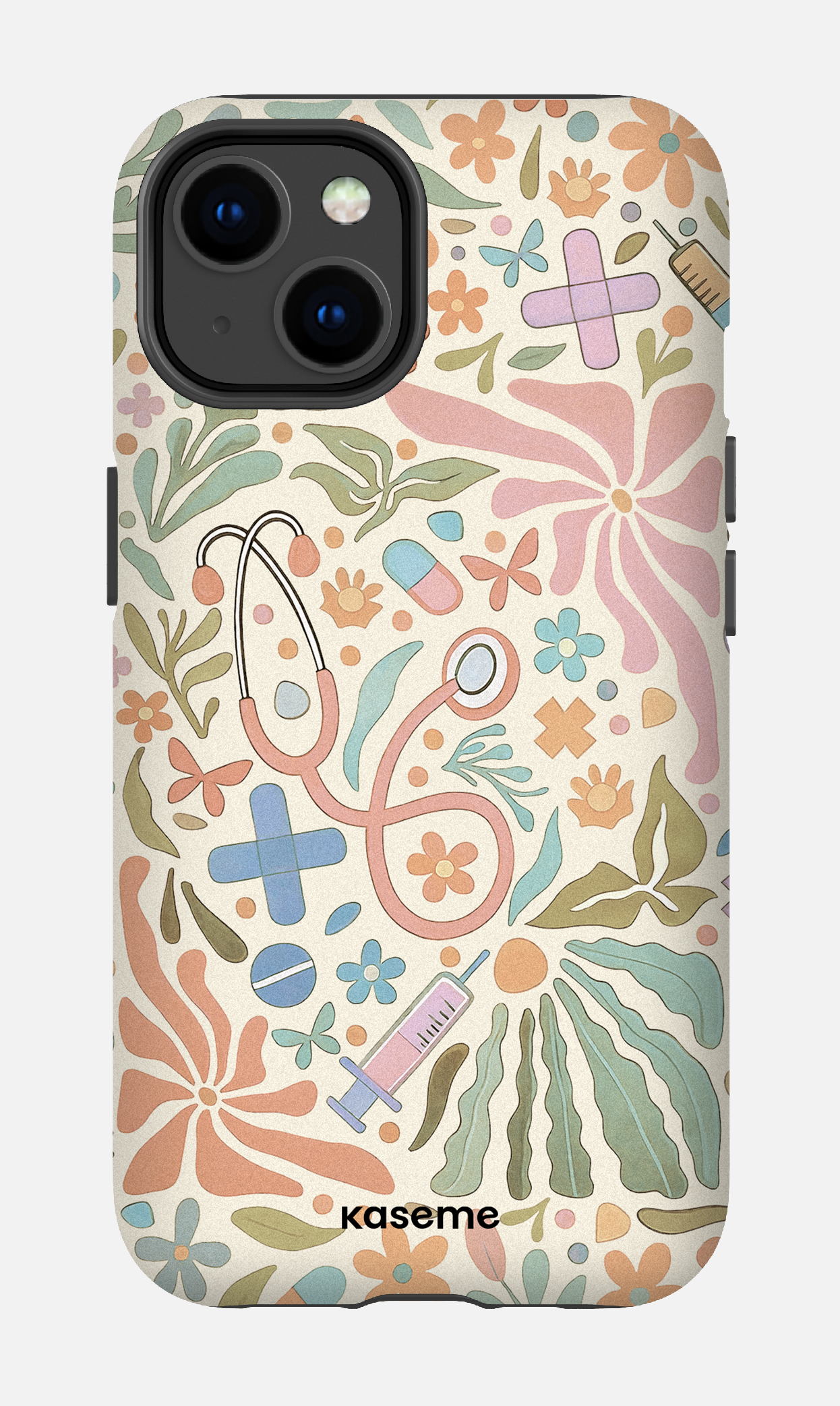 iPhone 14 Tough Matte VitaBloom Beige -