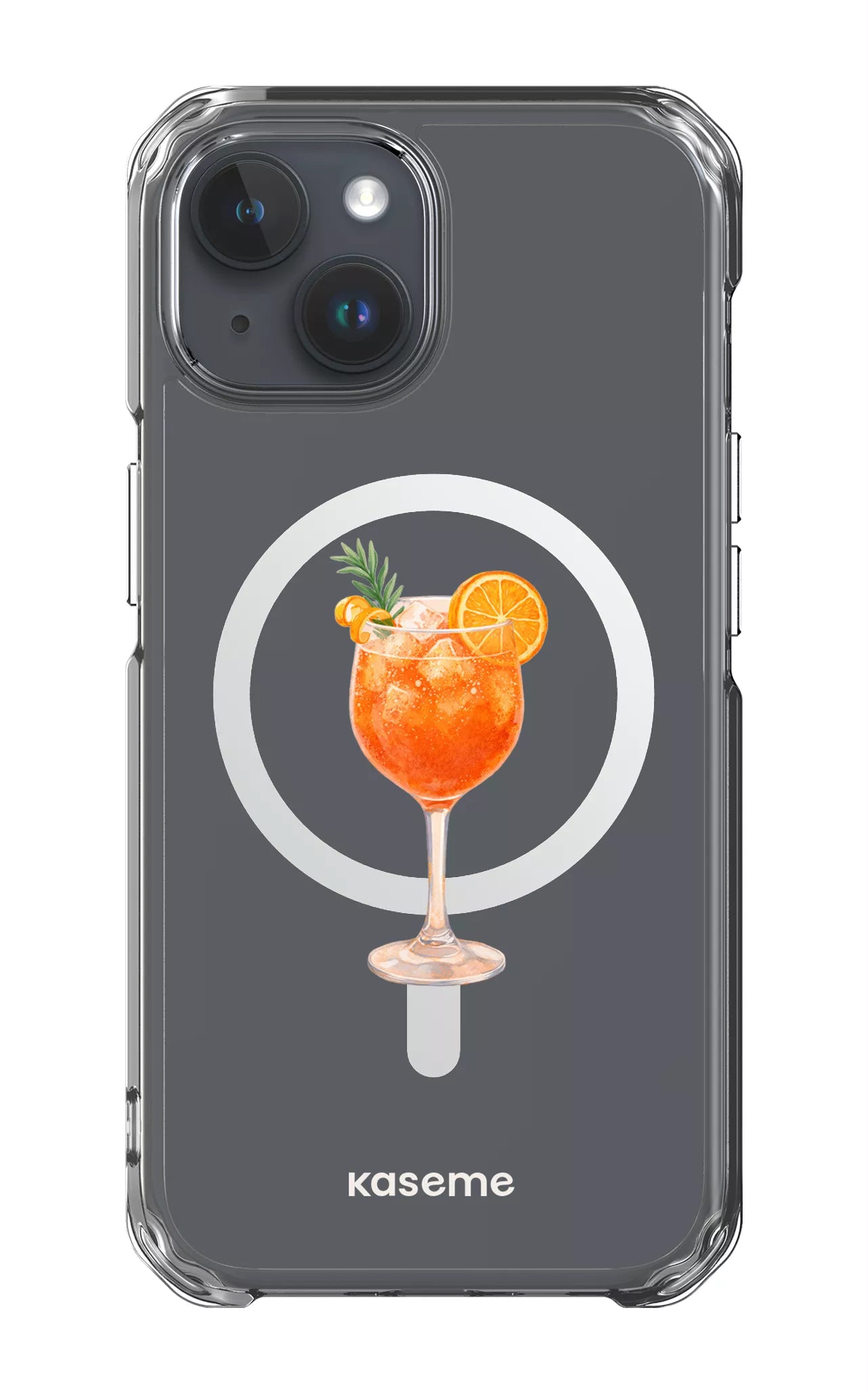 iPhone 15 Clear Case - Magsafe Aperol Sunset Clear Case -