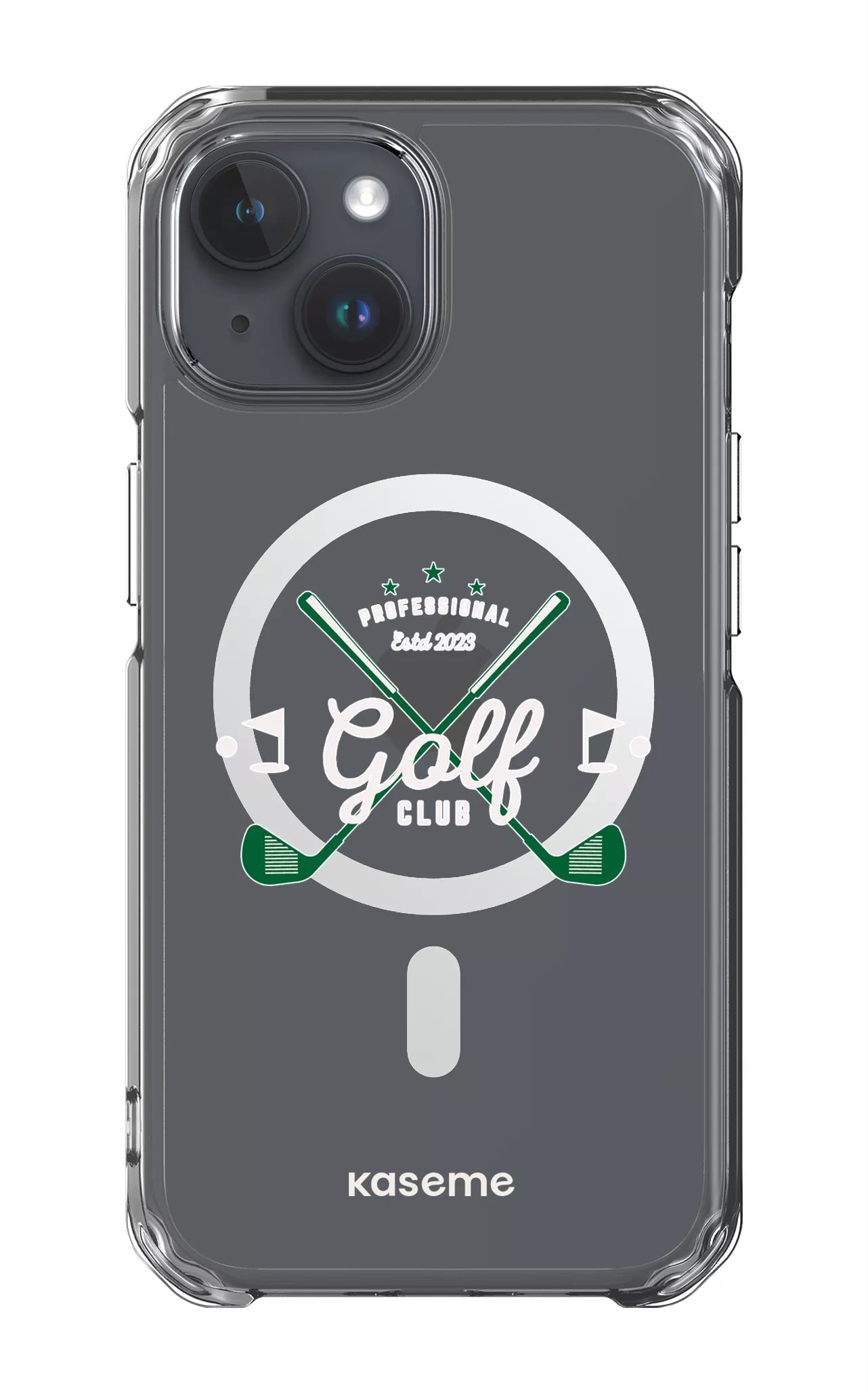 iPhone 15 Clear Case - Magsafe Bogey Clear Case -