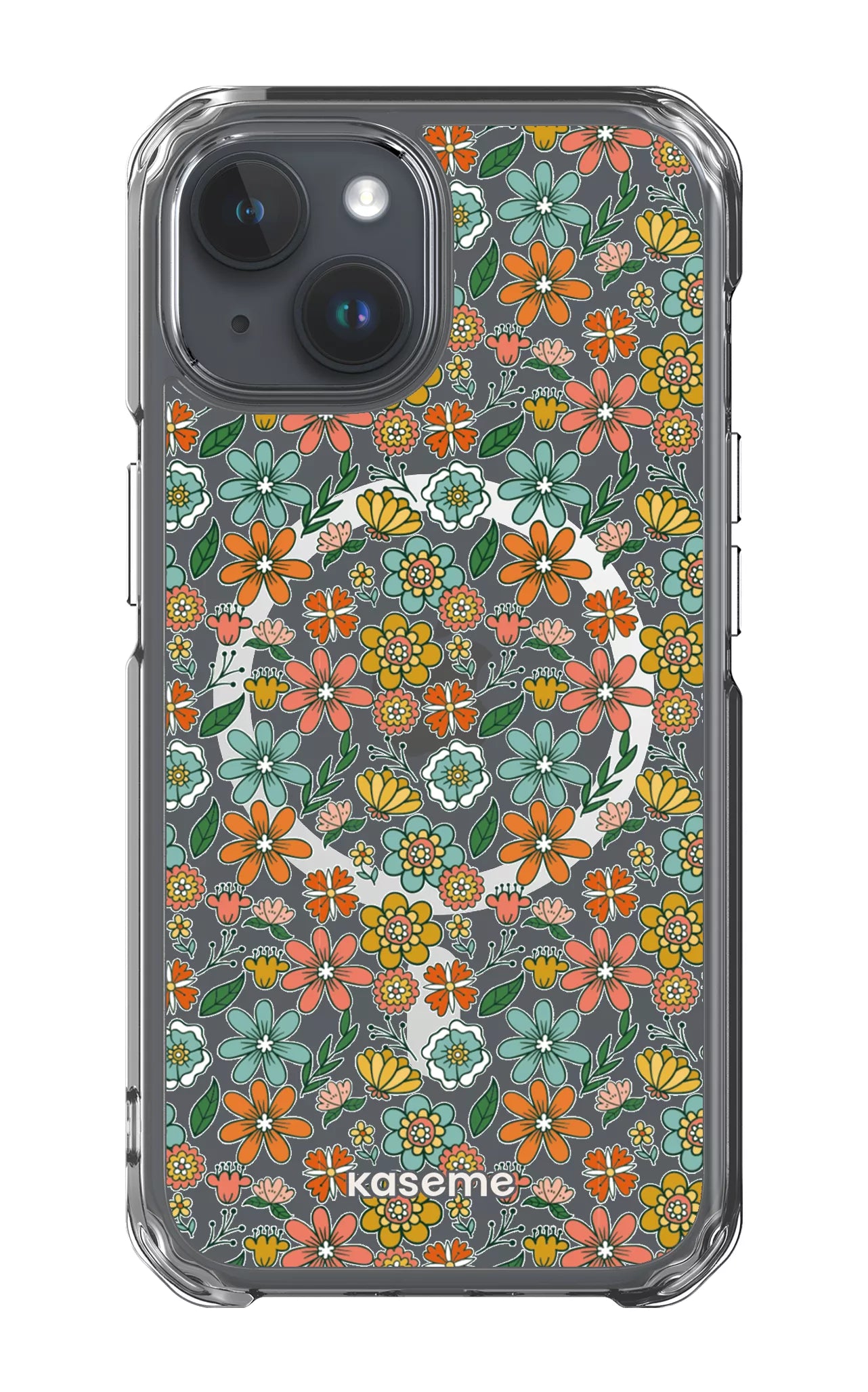 iPhone 15 Clear Case - Magsafe Bohemian Clear Case -