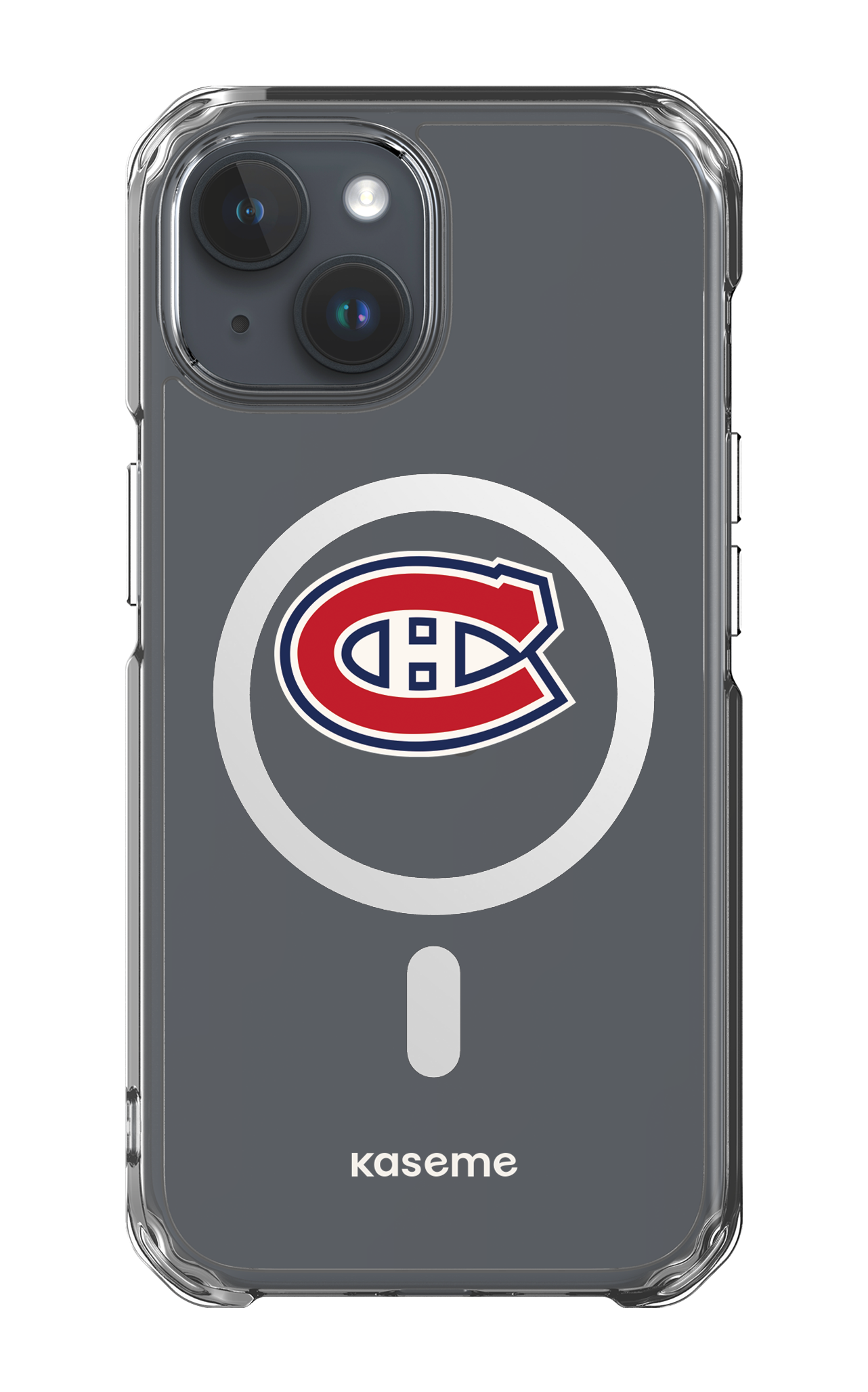 iPhone 15 Clear Case - Magsafe Canadiens Logo Clear -