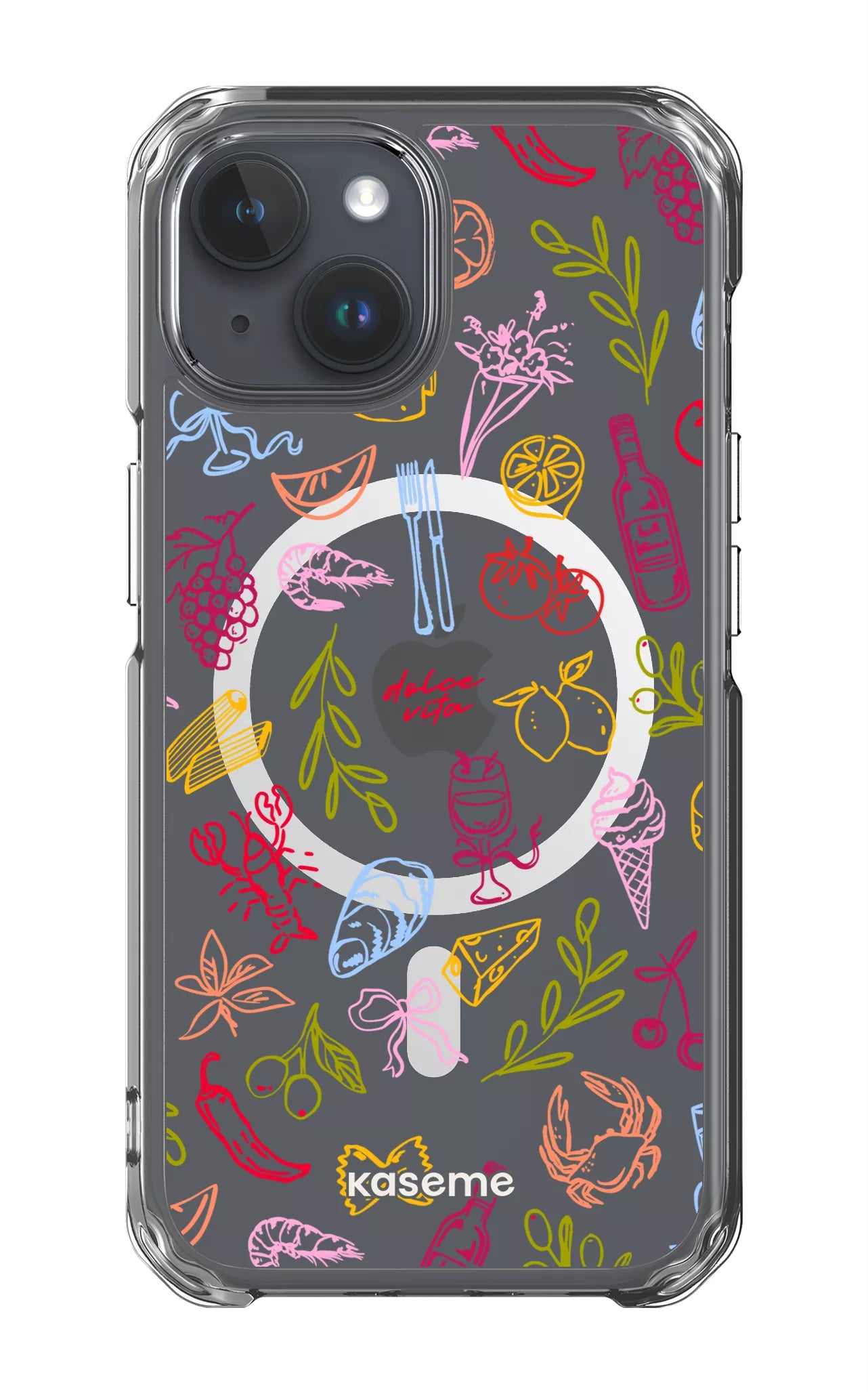 iPhone 15 Clear Case - Magsafe Cucina Viva Clear Case -