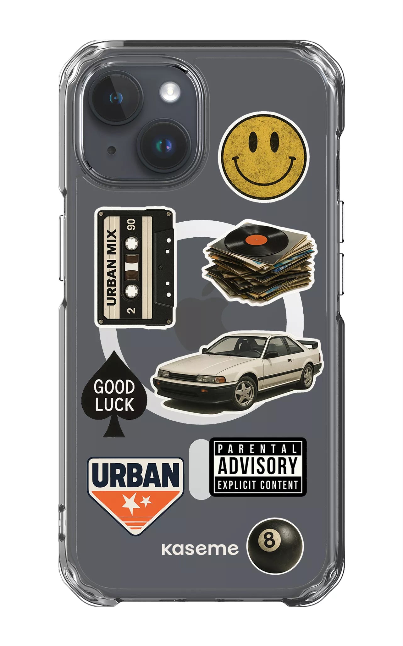 iPhone 15 Clear Case - Magsafe Downtown Clear Case -
