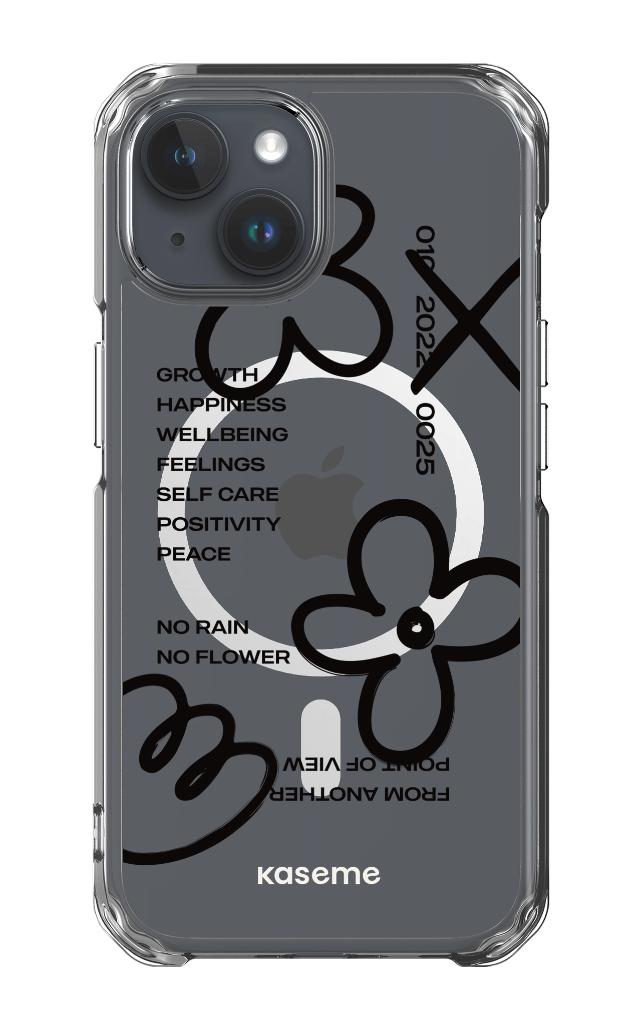 iPhone 15 Clear Case - Magsafe Feelings black clear case -