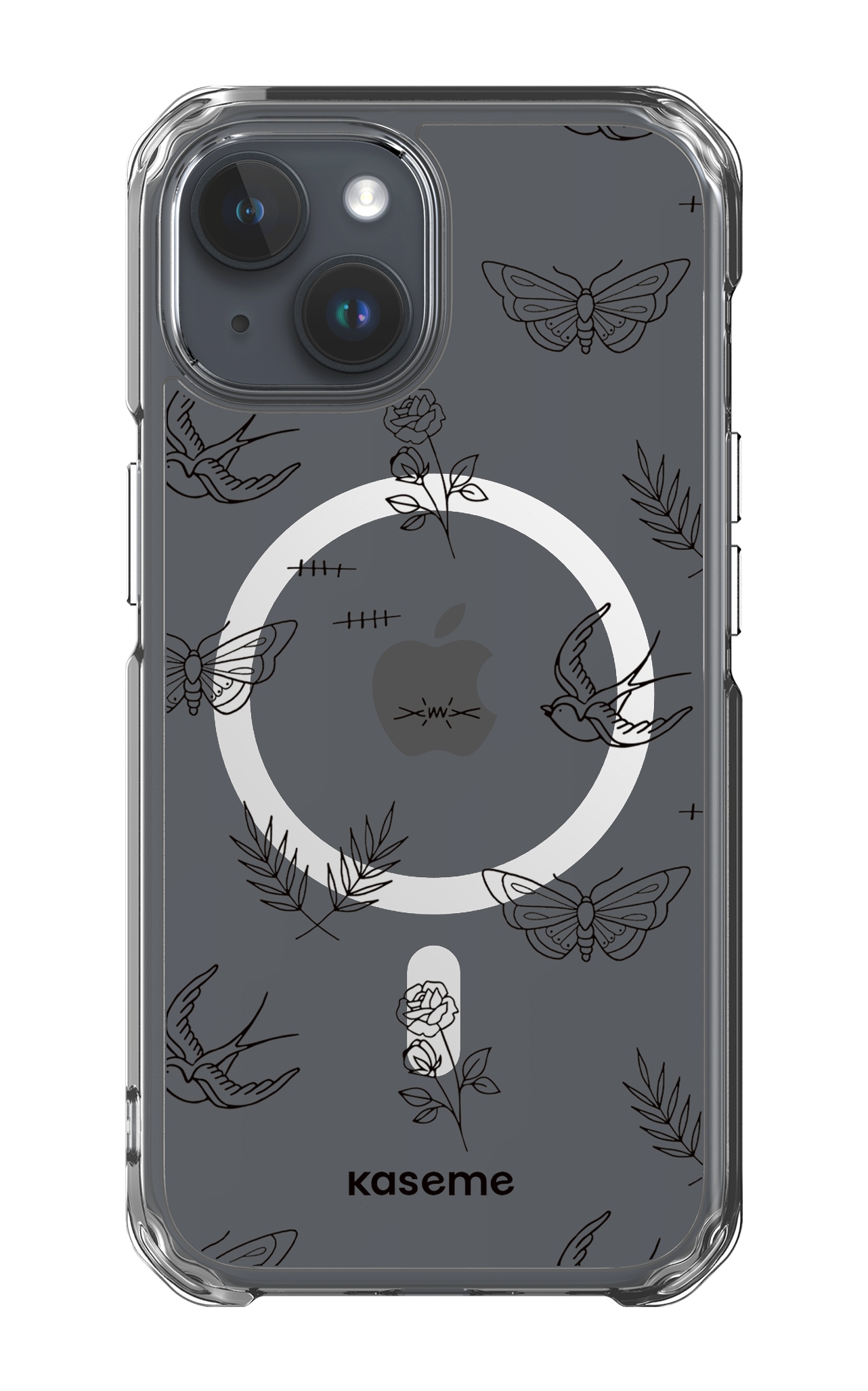 iPhone 15 Clear Case - Magsafe Ink Clear Case -