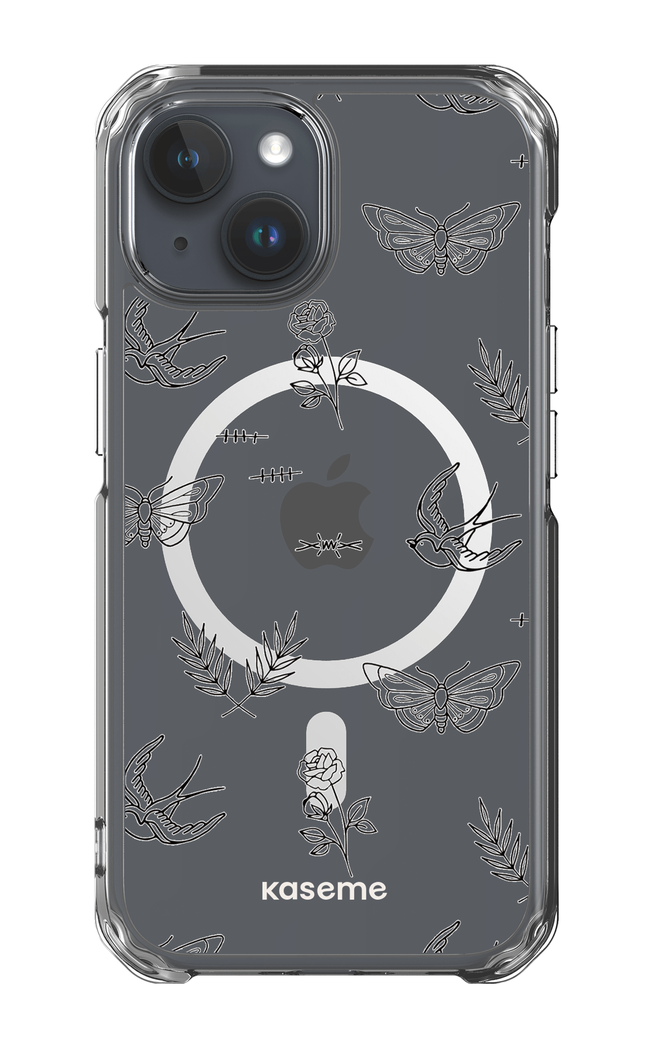 iPhone 15 Clear Case - Magsafe Ink Clear Case -