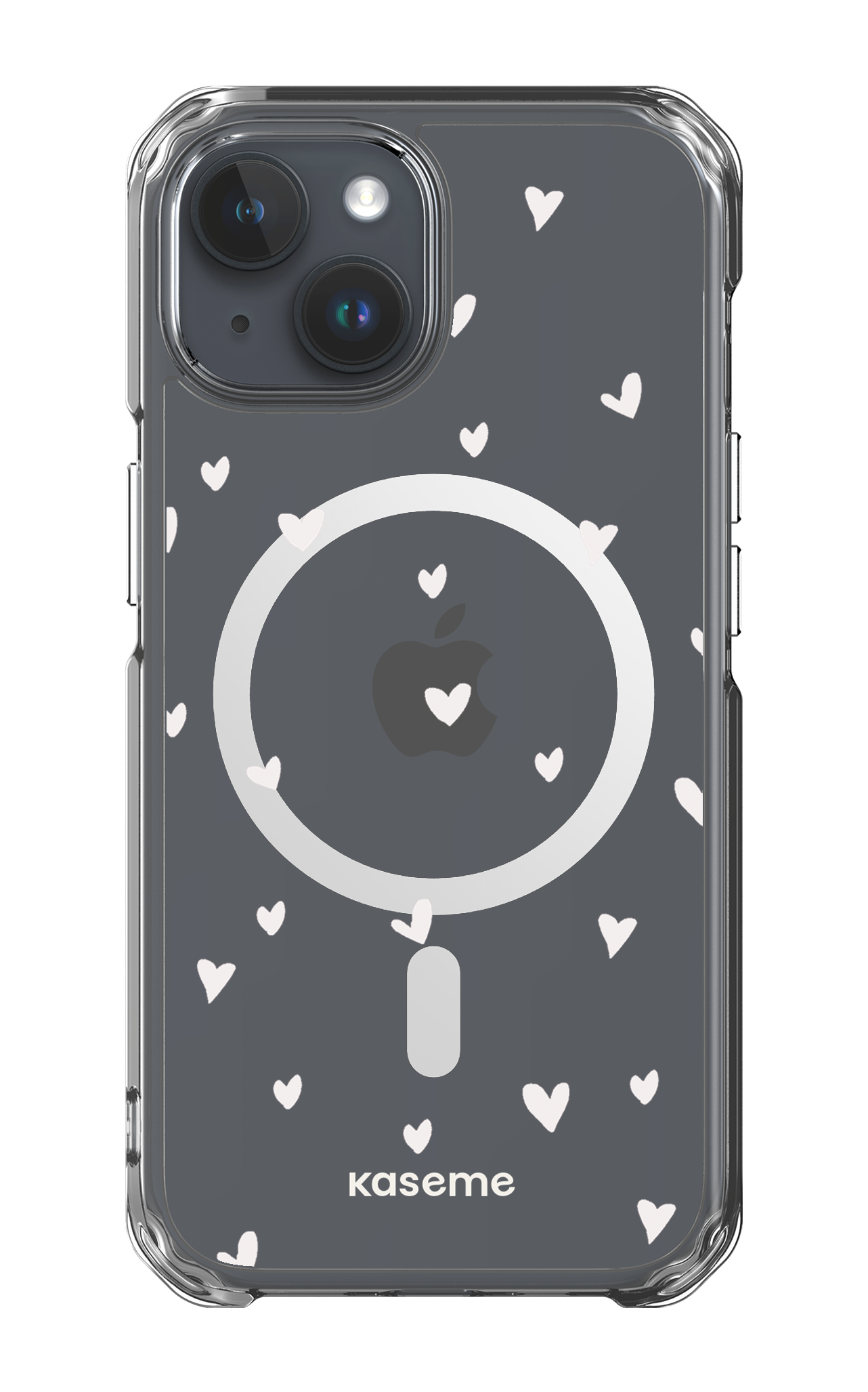 iPhone 15 Clear Case - Magsafe Lovely Clear Case -