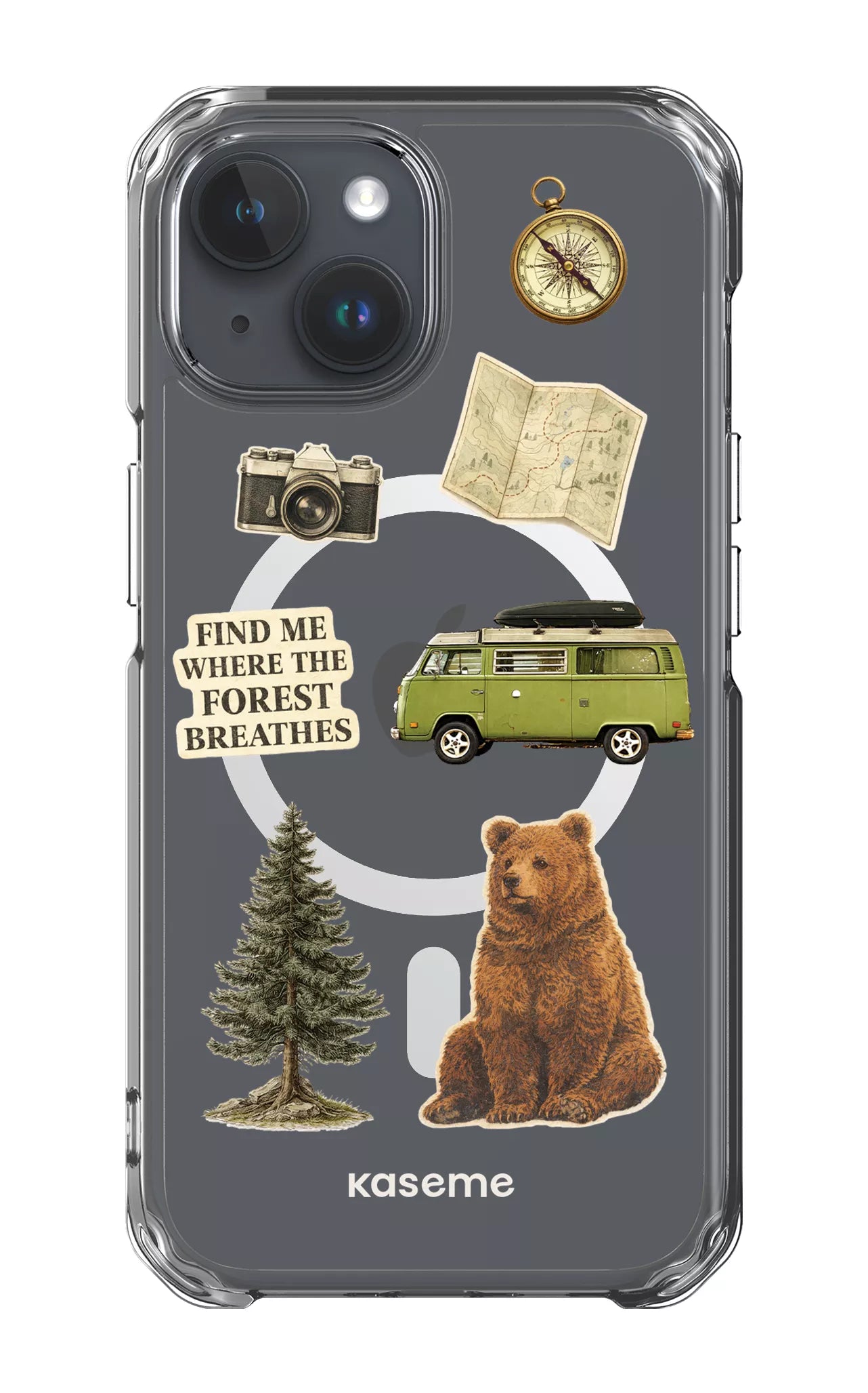 iPhone 15 Clear Case - Magsafe Roamer Clear Case -