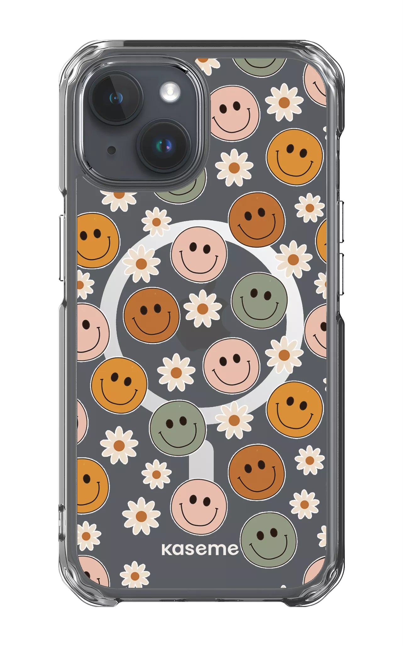 iPhone 15 Clear Case - Magsafe Smirk Clear Case -