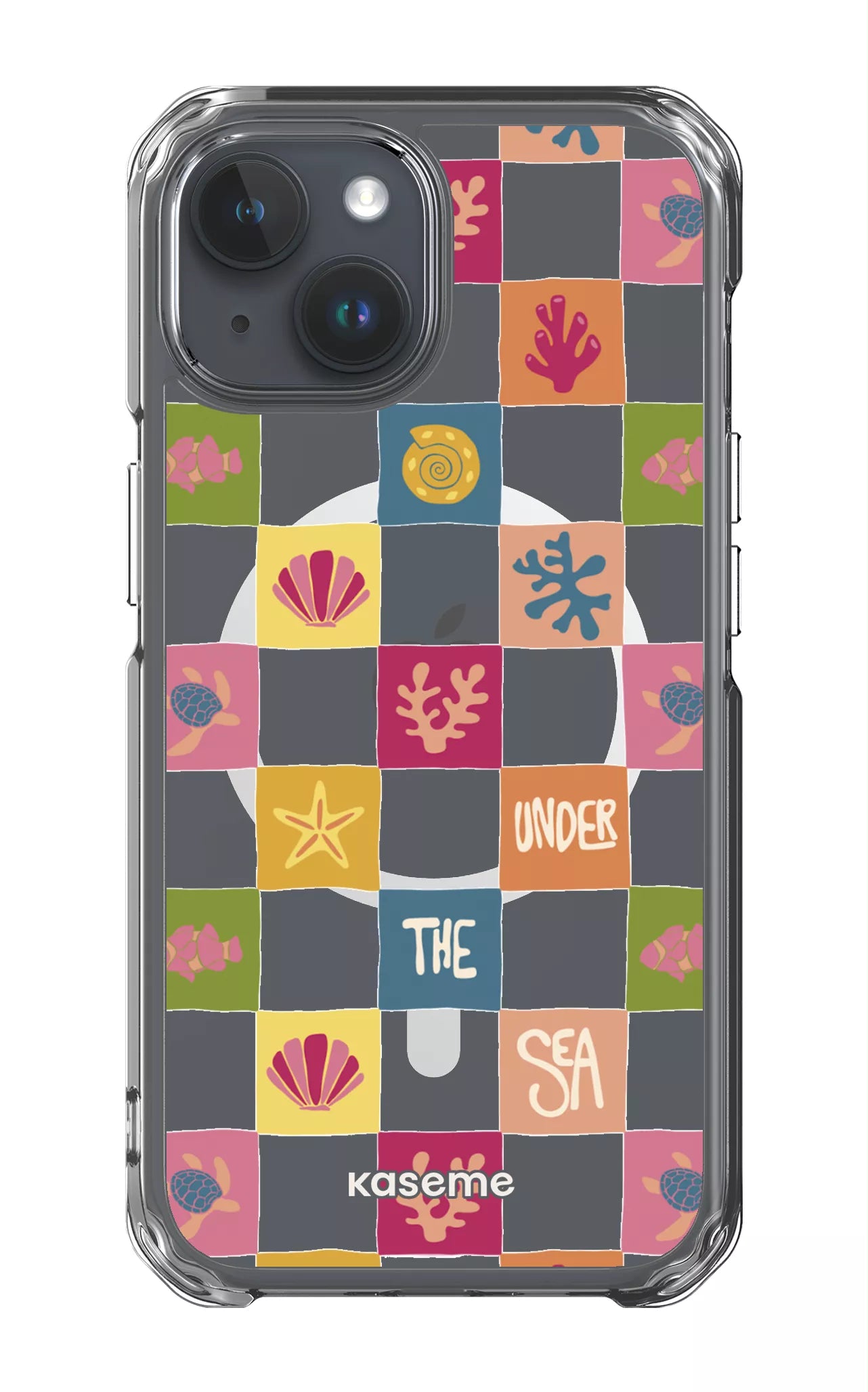 iPhone 15 Clear Case - Magsafe Under the sea Clear Case -