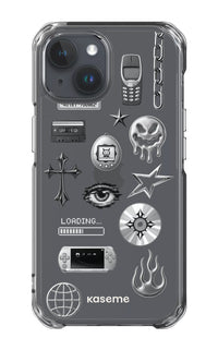 iPhone 15 Clear Case Chrome Clear Case -