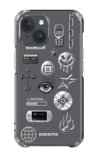 iPhone 15 Clear Case Chrome Clear Case -